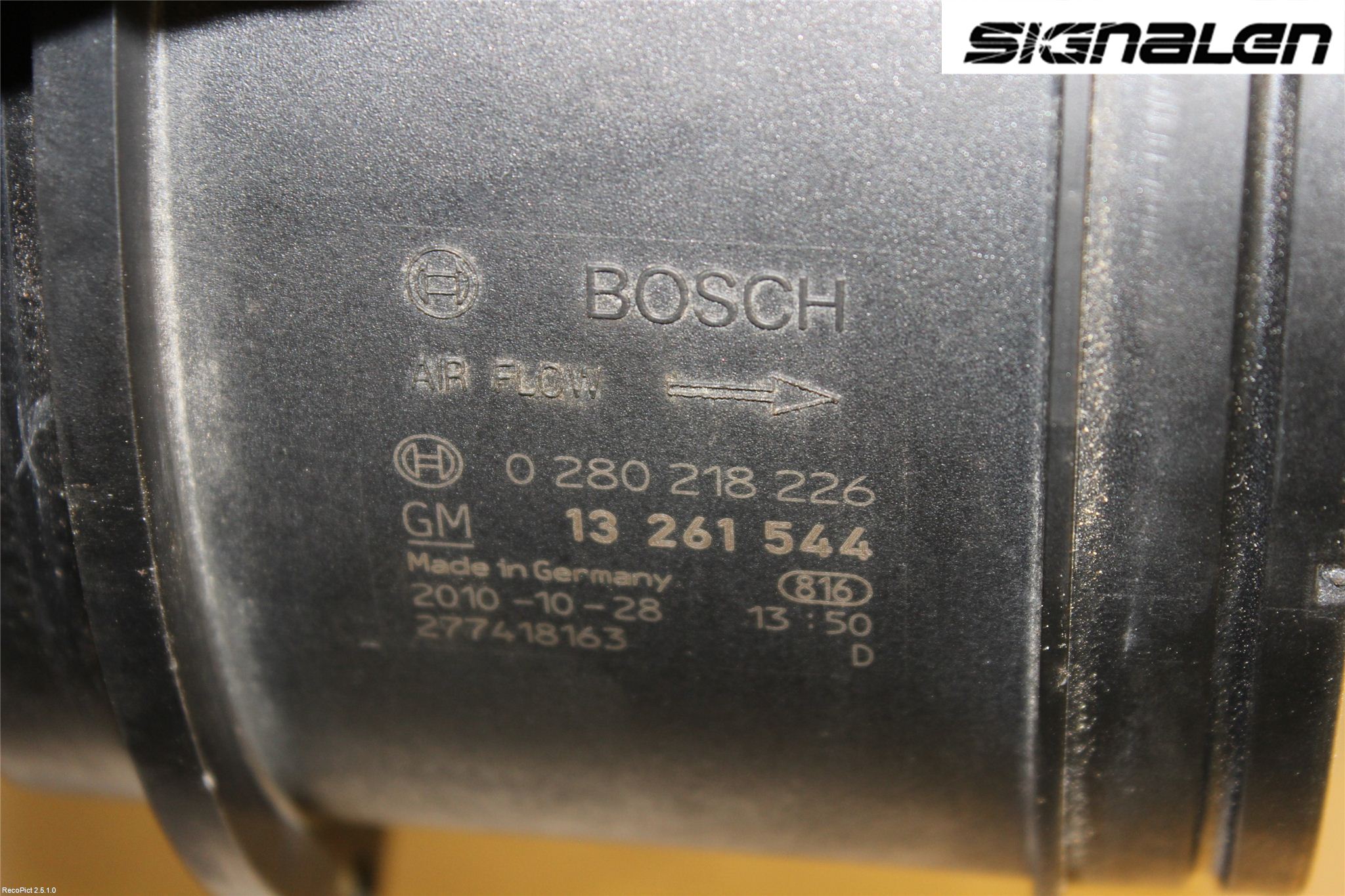 Opel INSIGNIA 09-16 Injluftmassamätare