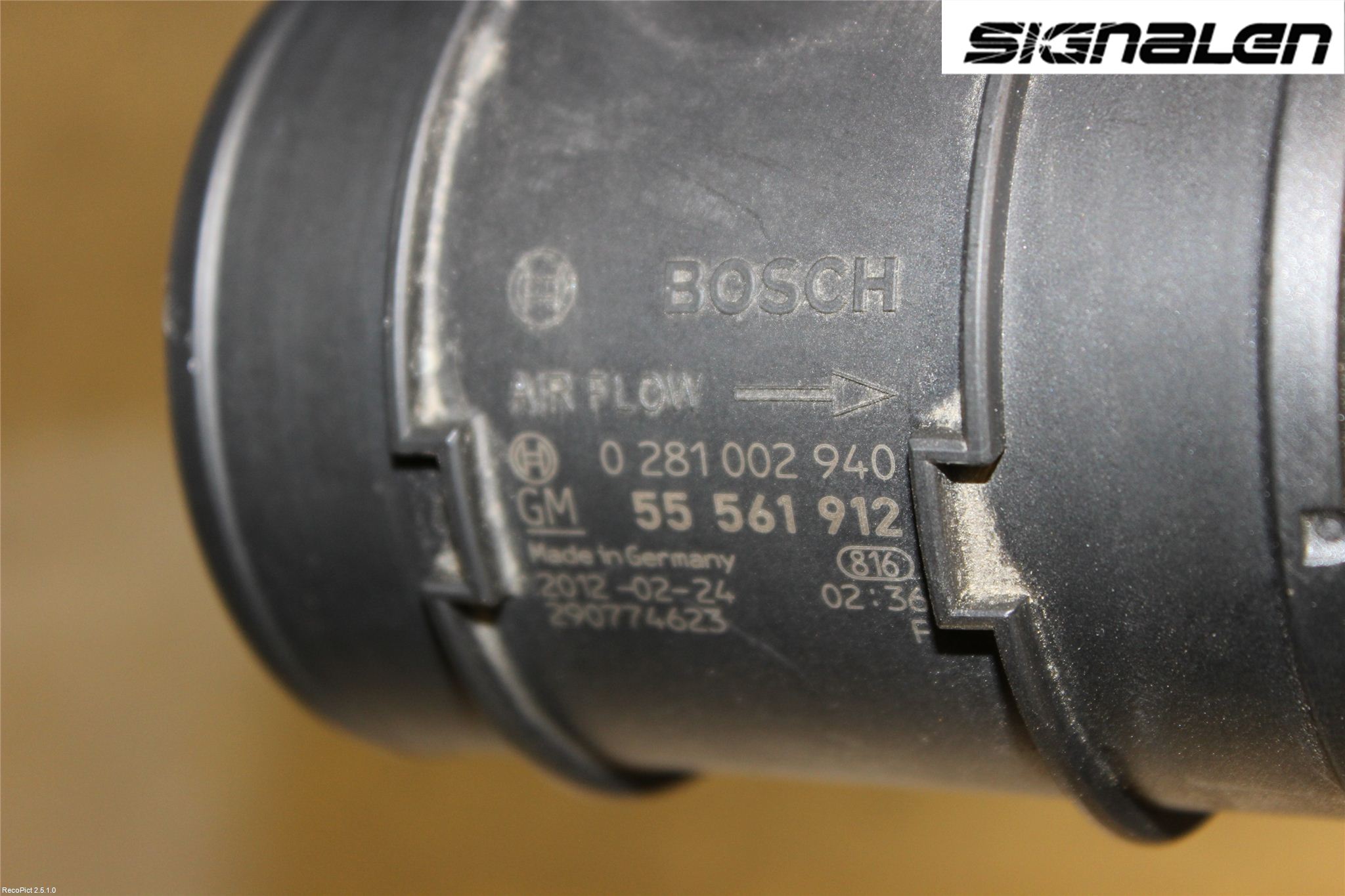 Opel MERIVA B 10-17 Injluftmassamätare