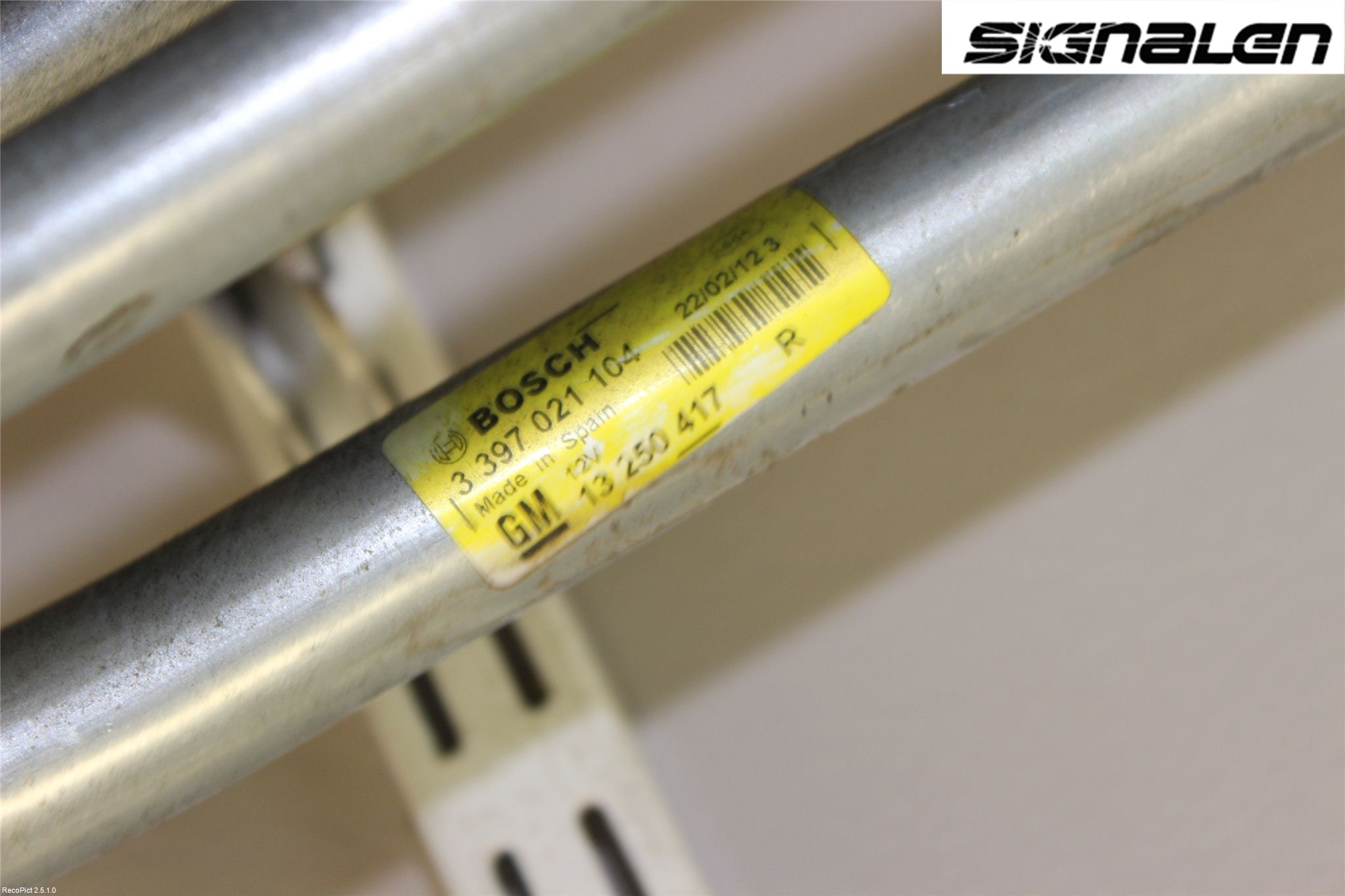 Opel MERIVA B 10-17 Torkarmekanism Vindruta