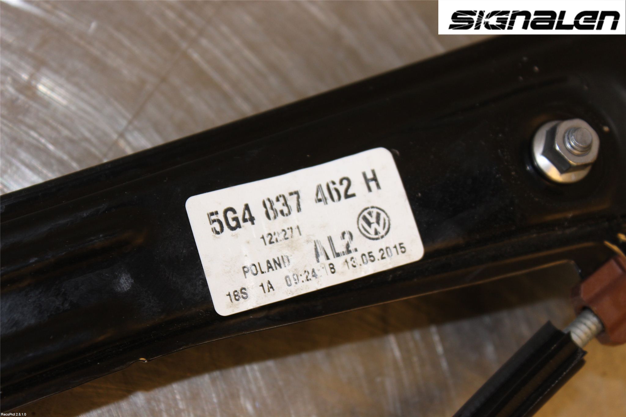 Volkswagen VW GOLF / E-GOLF VII 13-20 Fönsterhissmekanism