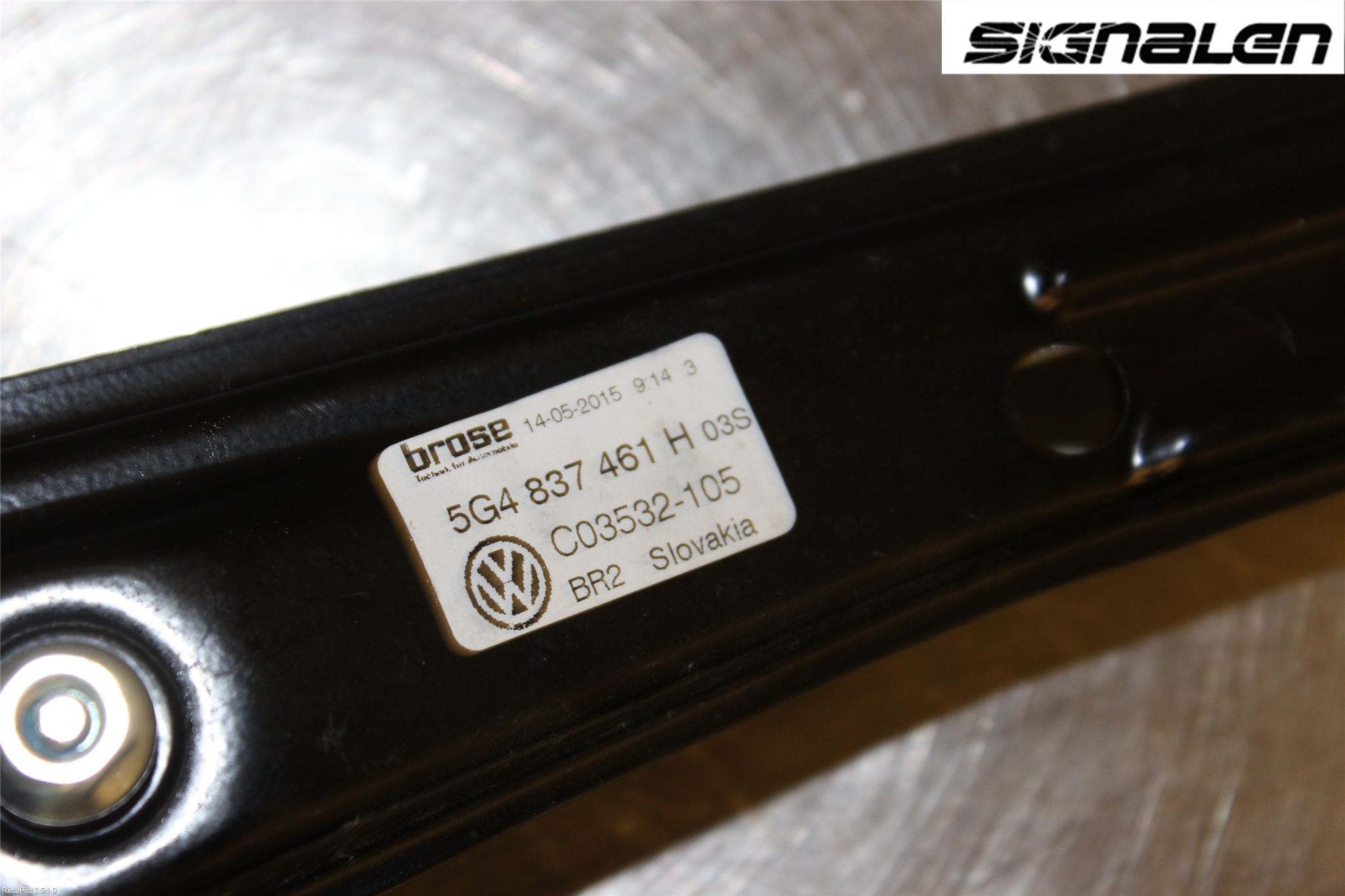Volkswagen VW GOLF / E-GOLF VII 13-20 Fönsterhissmekanism