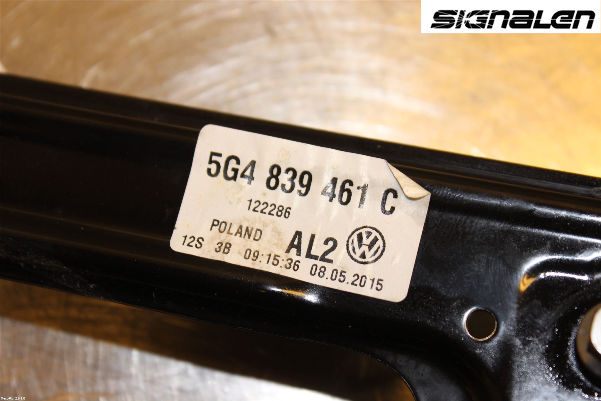 Volkswagen VW GOLF / E-GOLF VII 13-20 Fönsterhissmekanism