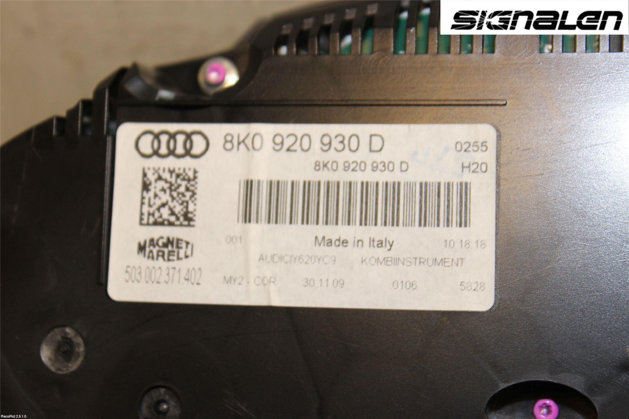 Audi A4/S4 08-11 Instrument Komb