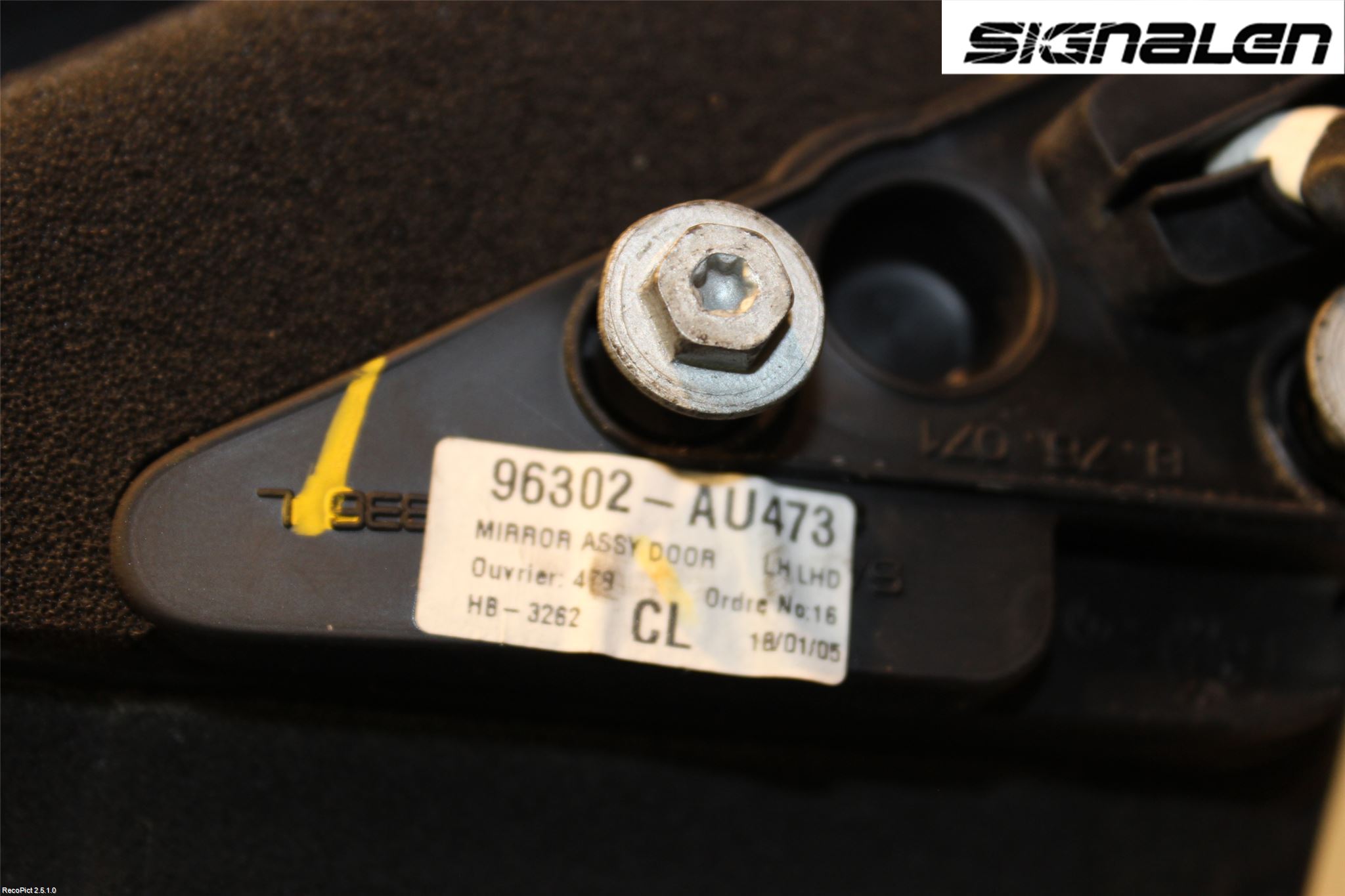 Nissan PRIMERA 02-07 Spegel Yttre El Vä