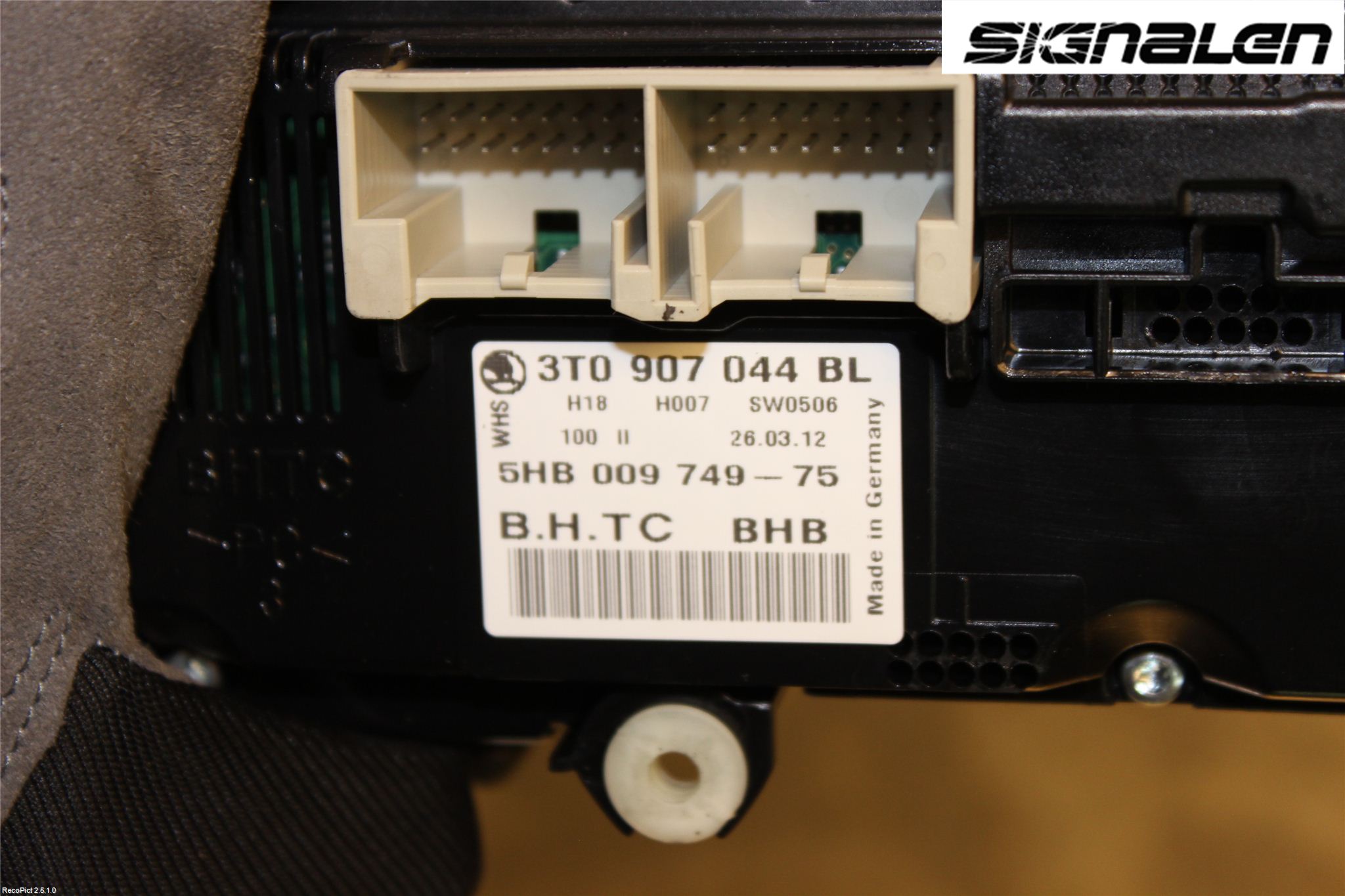 Skoda SUPERB 09-15 Ac Styrenhet Ac Manöveren