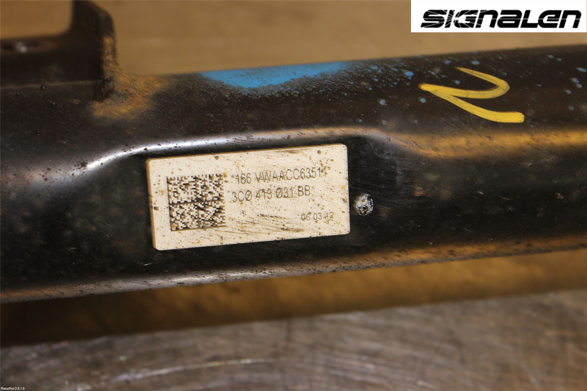 Skoda SUPERB 09-15 Fjäderben Fram Höger