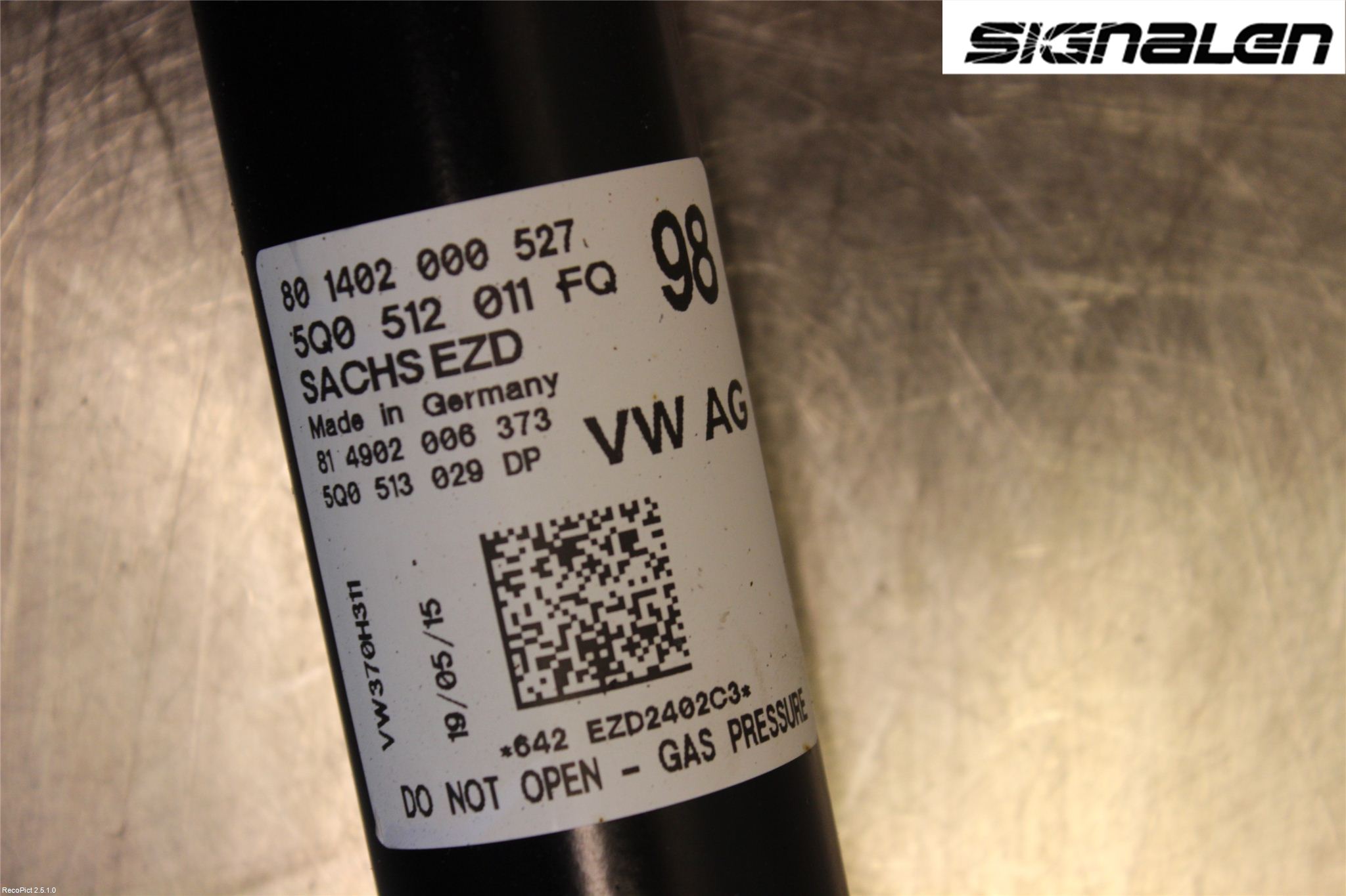 Volkswagen VW GOLF / E-GOLF VII 13-20 Stötdämpare Bak