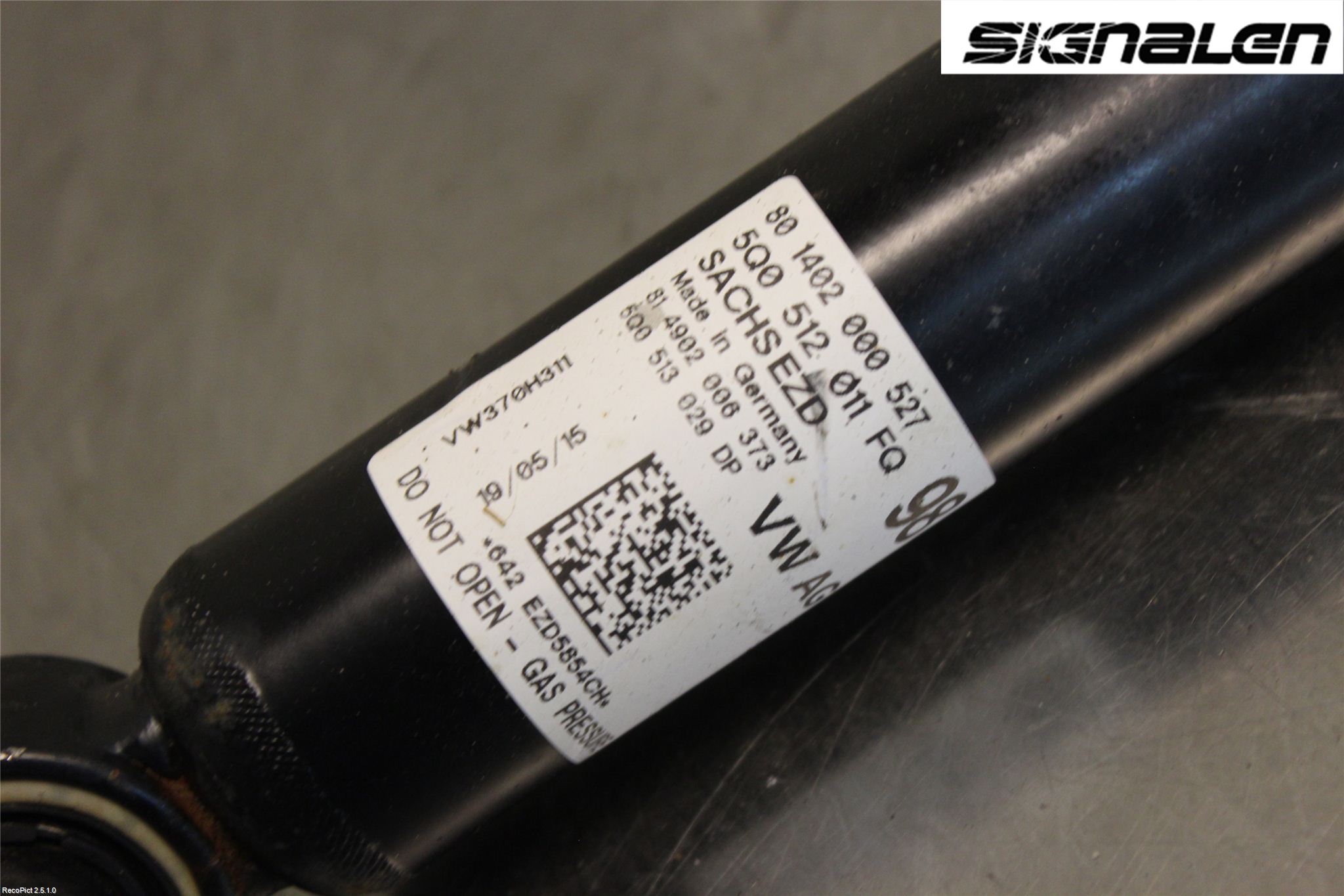 Volkswagen VW GOLF / E-GOLF VII 13-20 Stötdämpare Bak