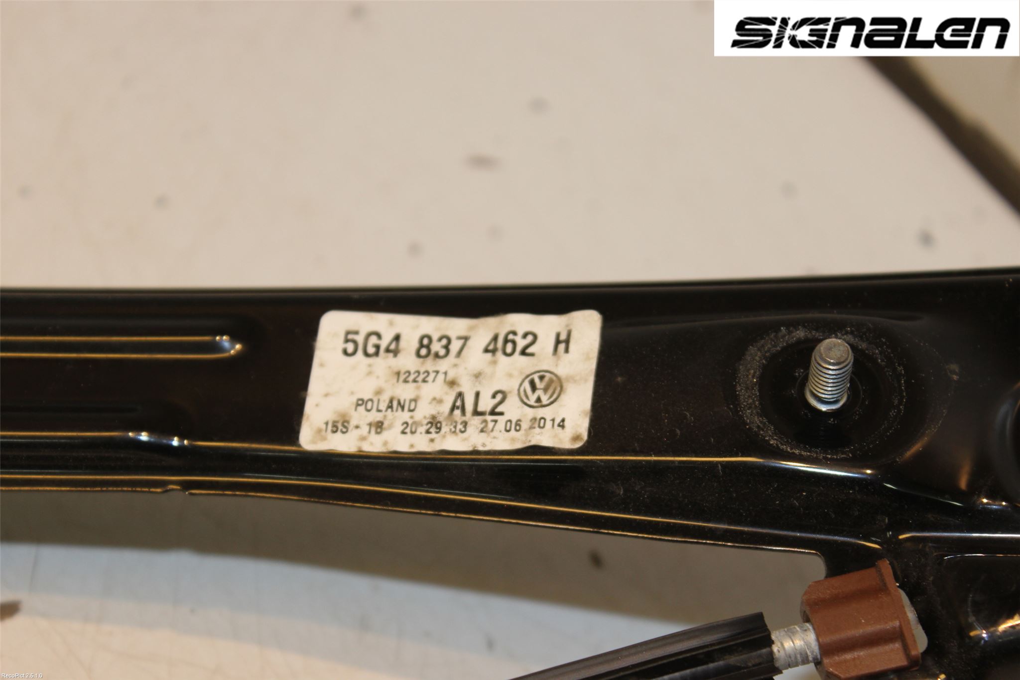 Volkswagen VW GOLF / E-GOLF VII 13-20 Fönsterhissmekanism