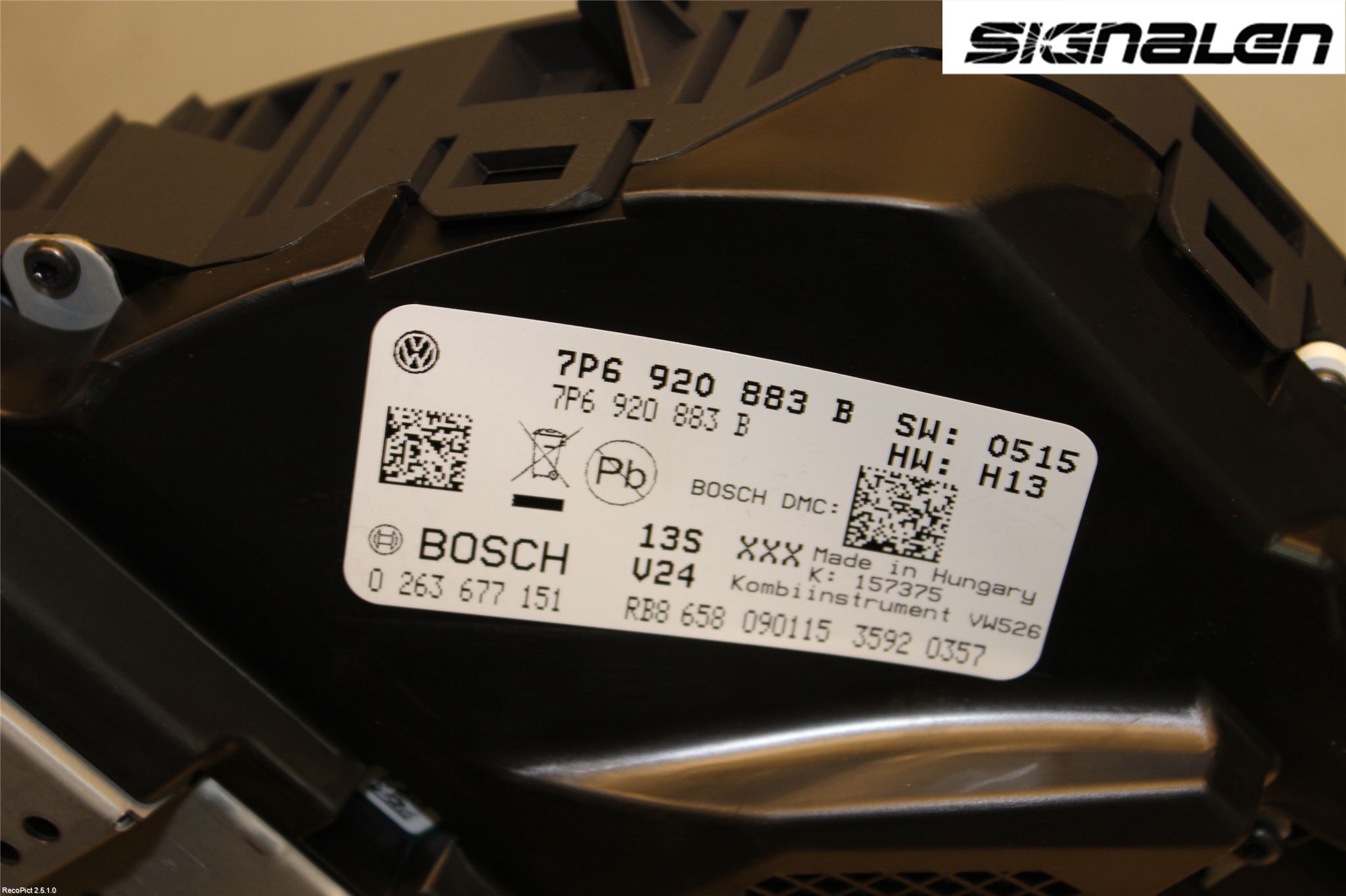Volkswagen VW TOUAREG 7L 03-10 Instrument Komb