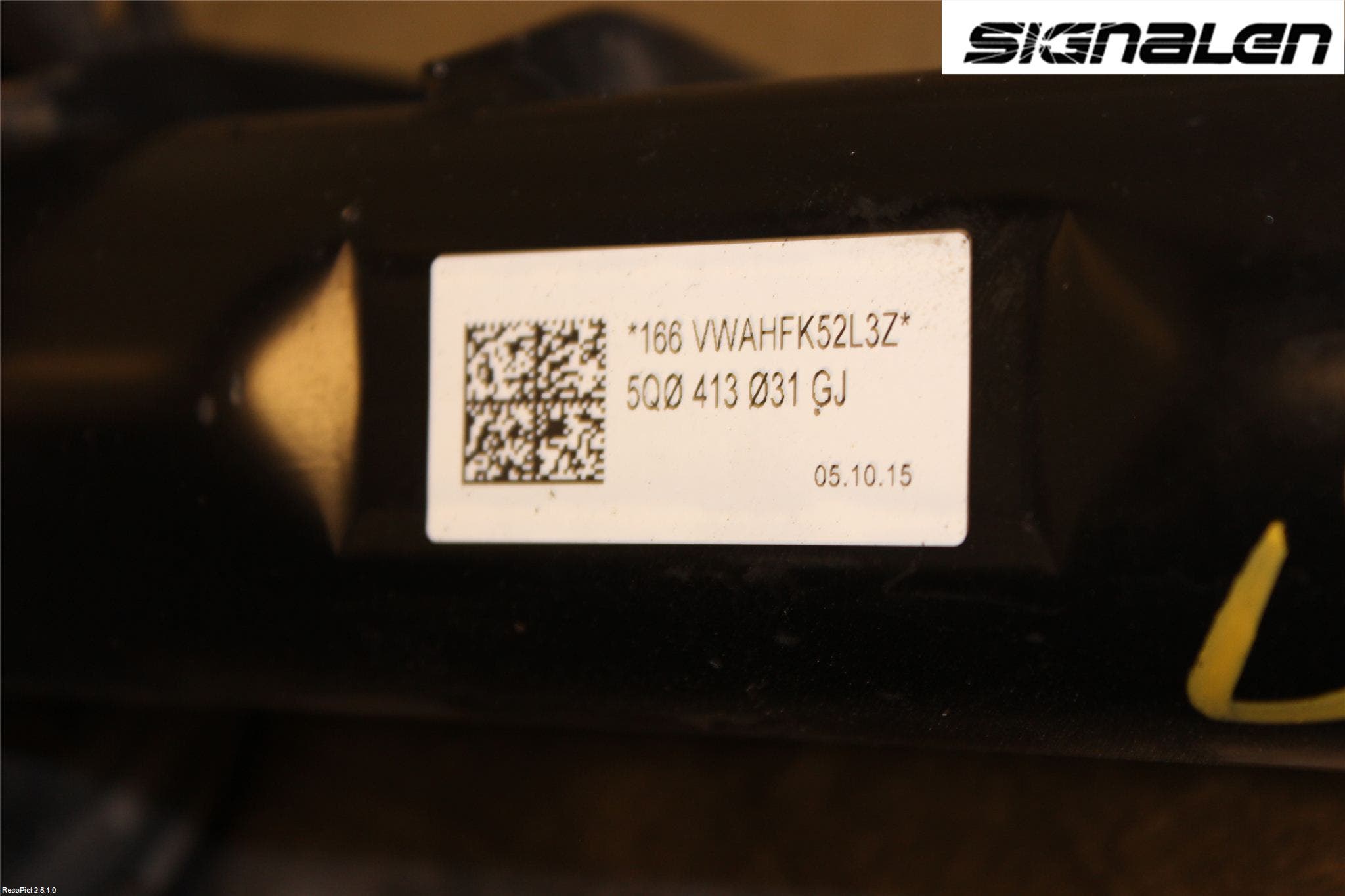 Volkswagen VW GOLF / E-GOLF VII 13-20 Fjäderben Fram Vänster