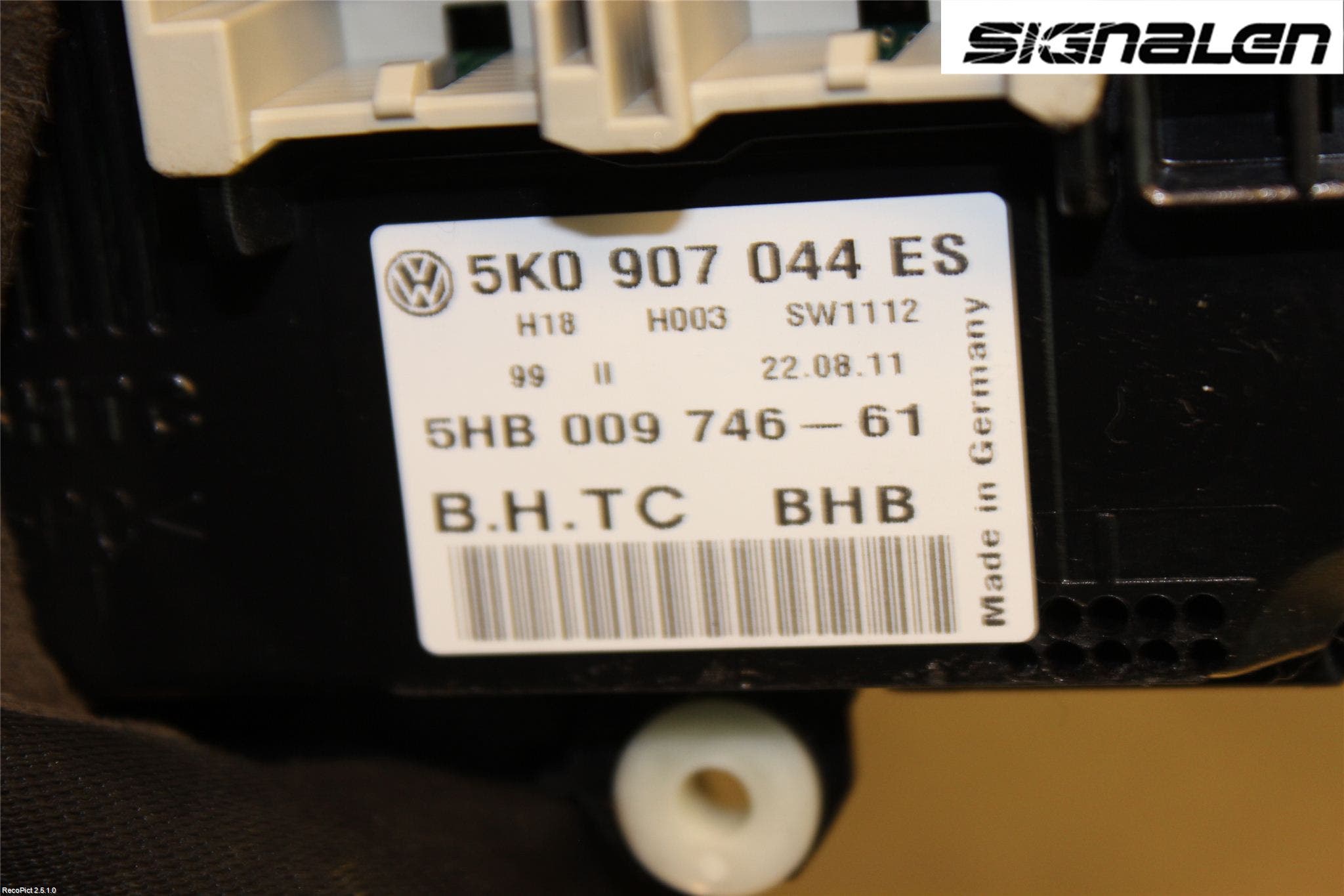 Volkswagen VW PASSAT 11-14 Ac Styrenhet Ac Manöveren