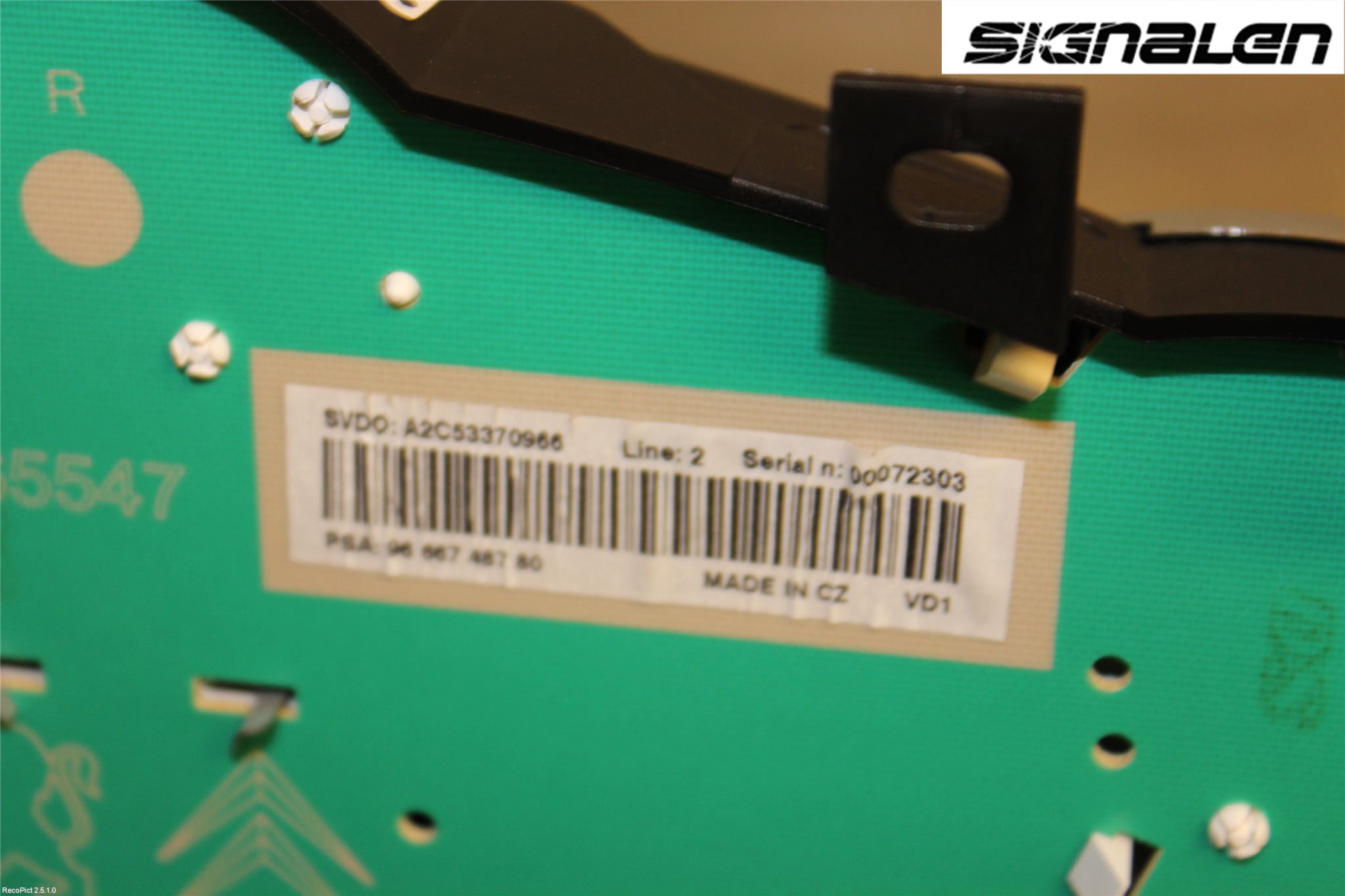 Peugeot 207 Instrument Komb