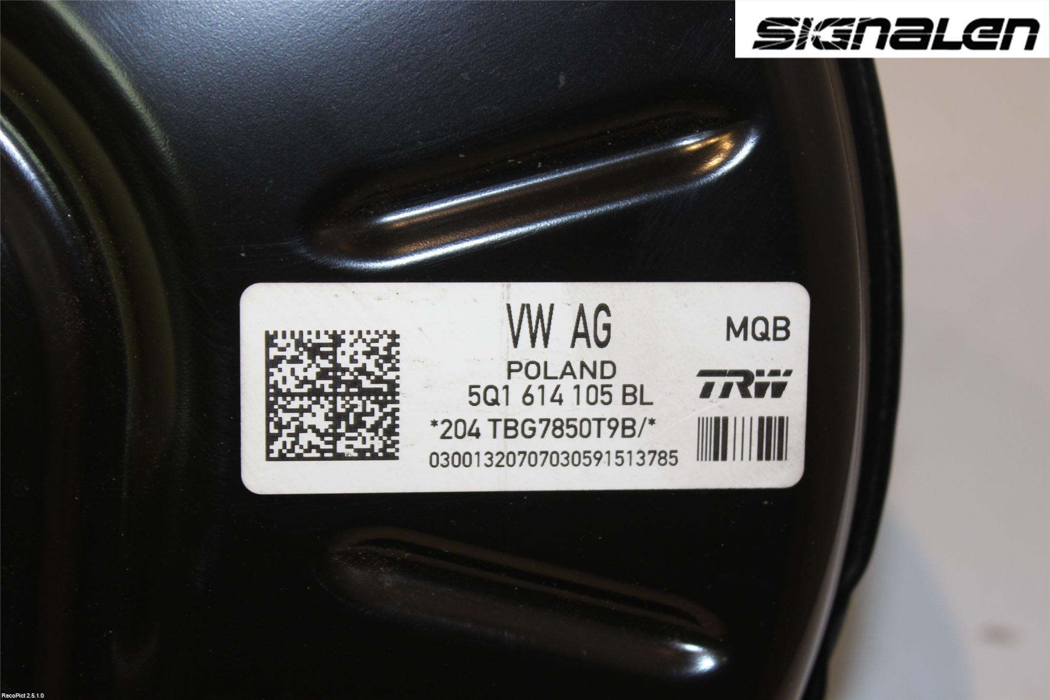 Volkswagen VW GOLF SPORTSVAN 15-20 Bromsservo