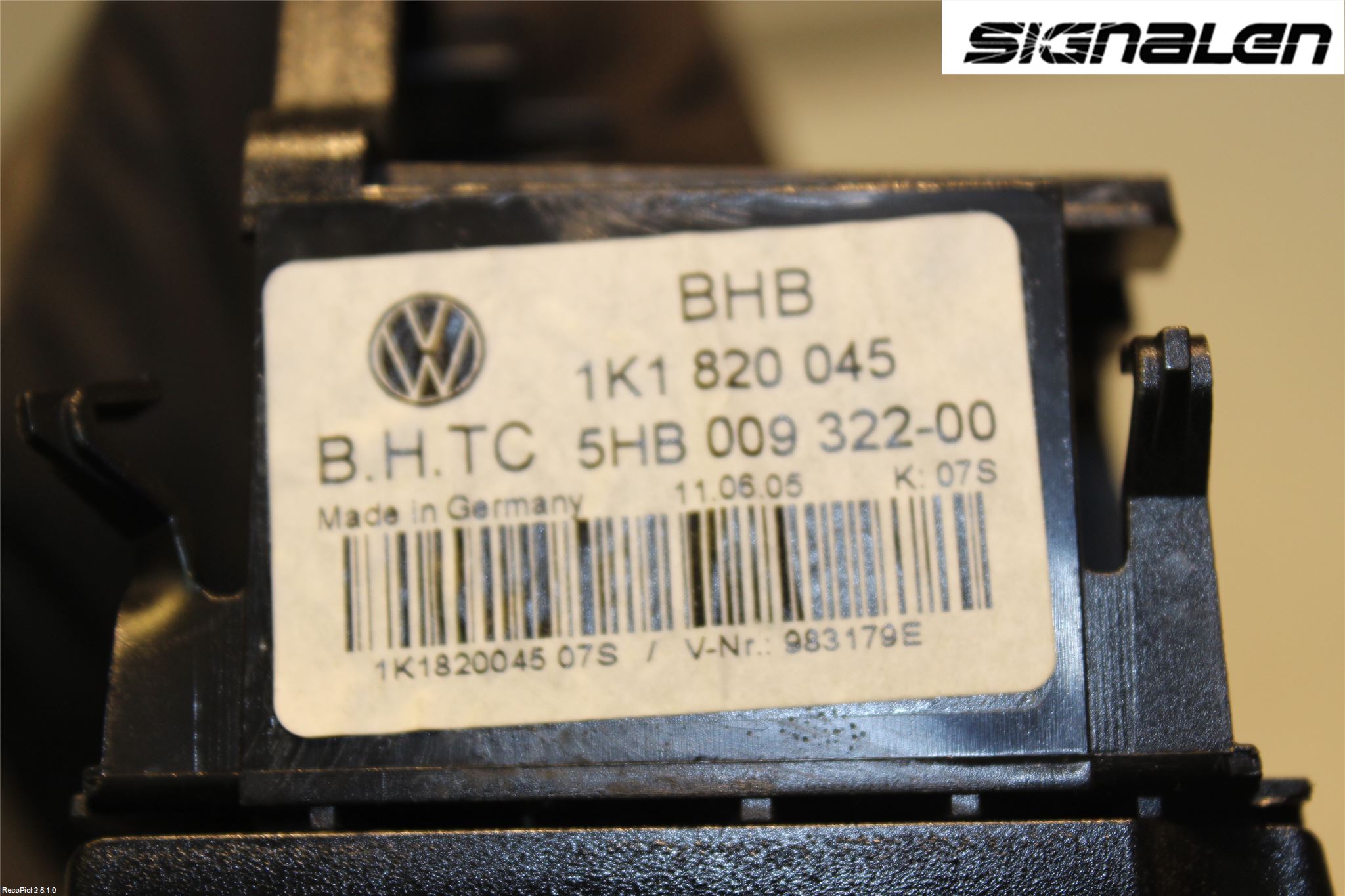 Volkswagen VW GOLF V 04-09 Ac Styrenhet Ac Manöveren