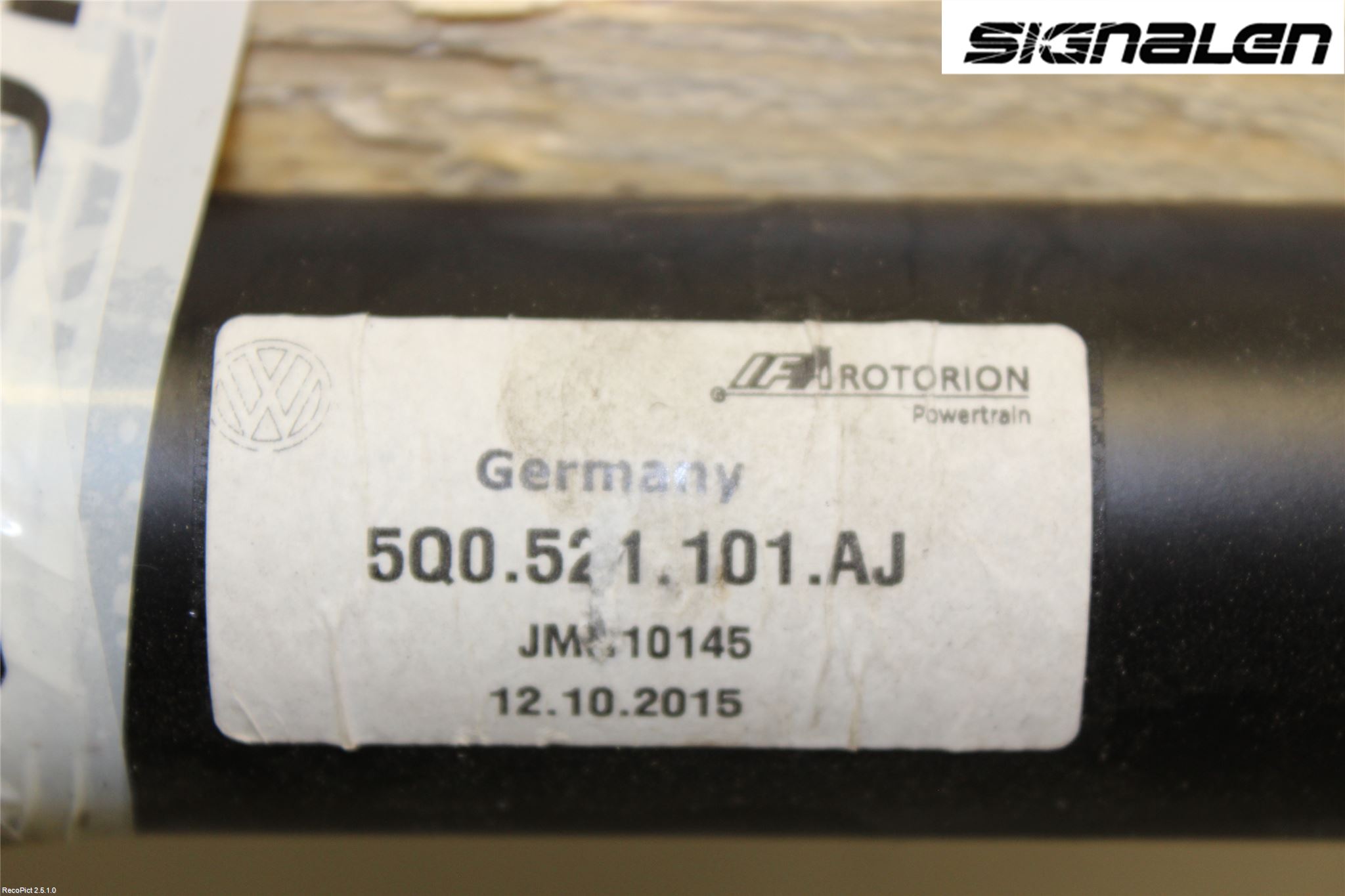 Volkswagen VW GOLF / E-GOLF VII 13-20 Mellanaxel Komp