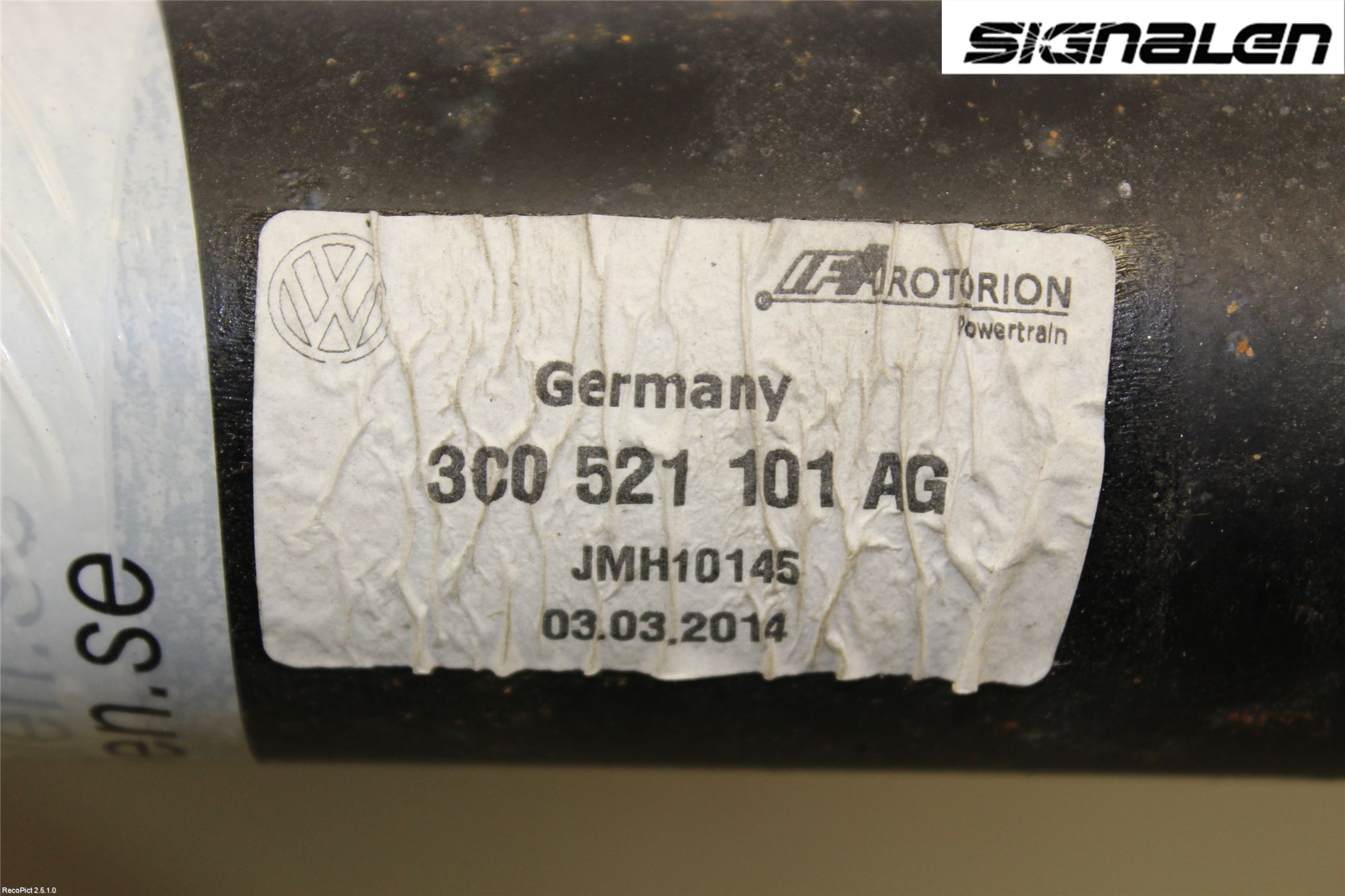 Volkswagen VW PASSAT 11-14 Mellanaxel Komp