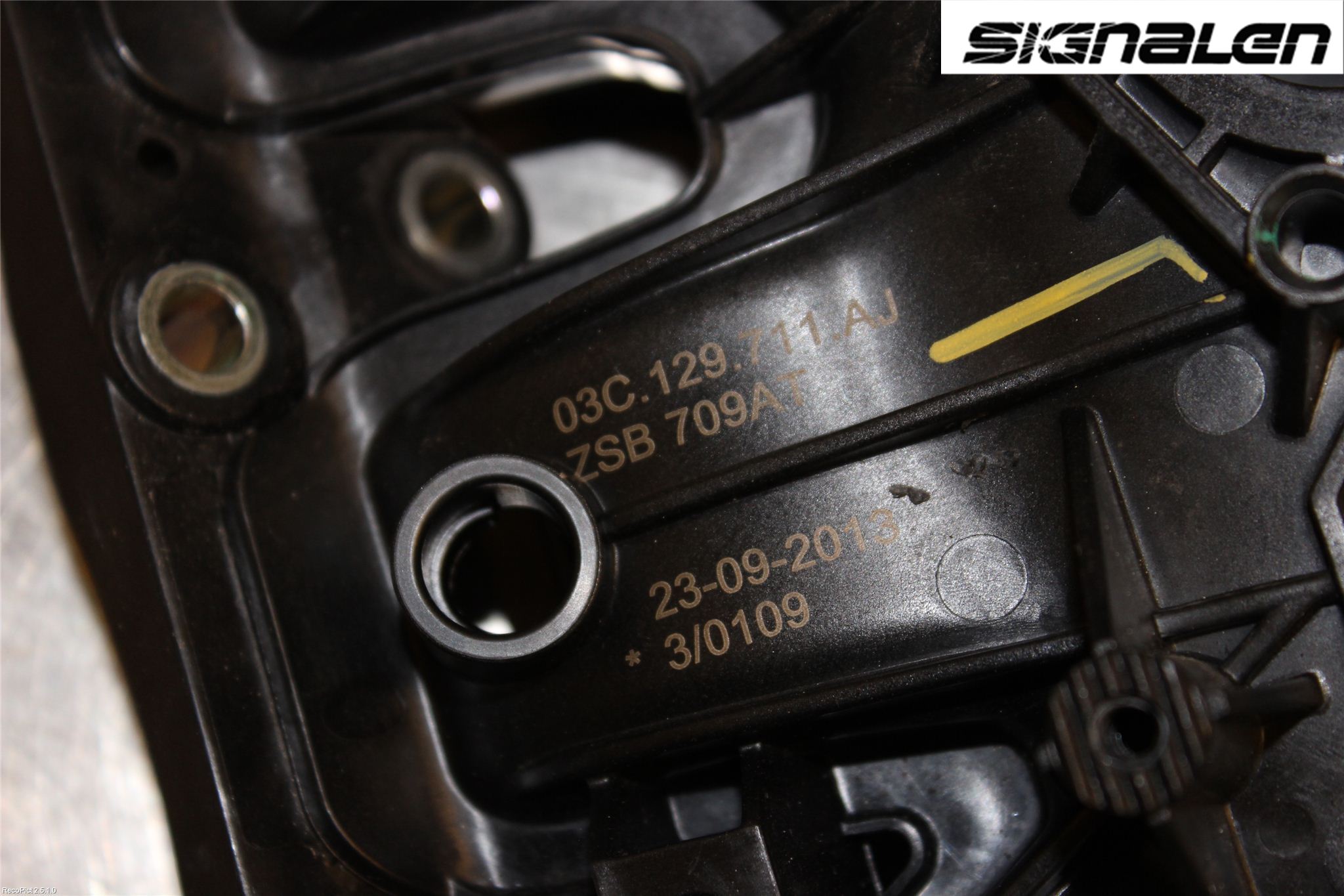 Volkswagen VW TOURAN 10-15 Grenrör Insug