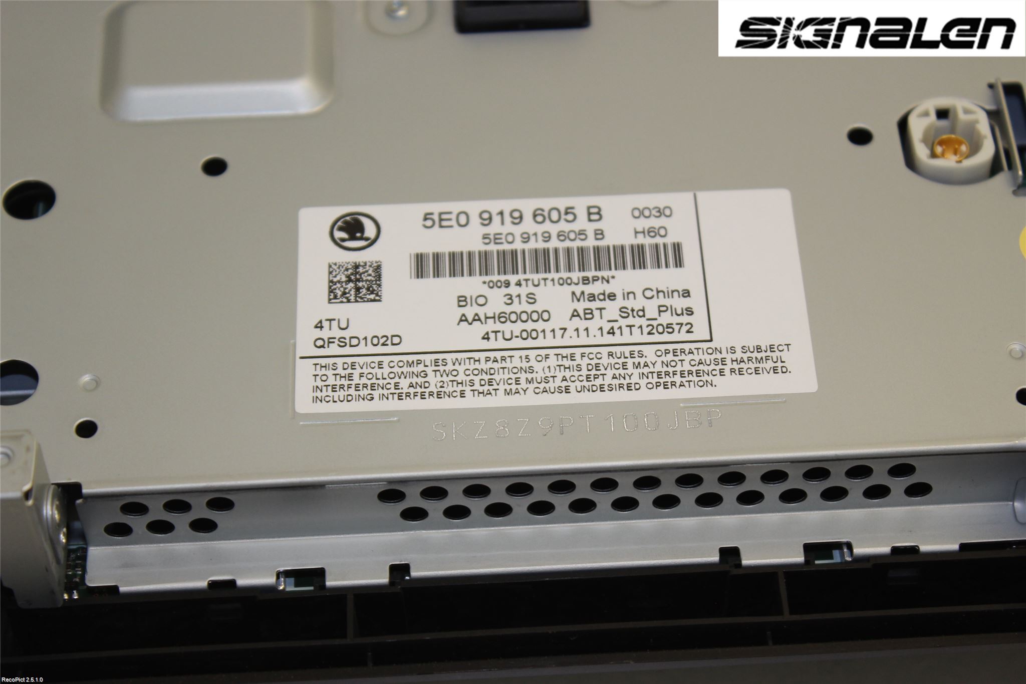 Skoda OCTAVIA (5E) 13-20 Radio