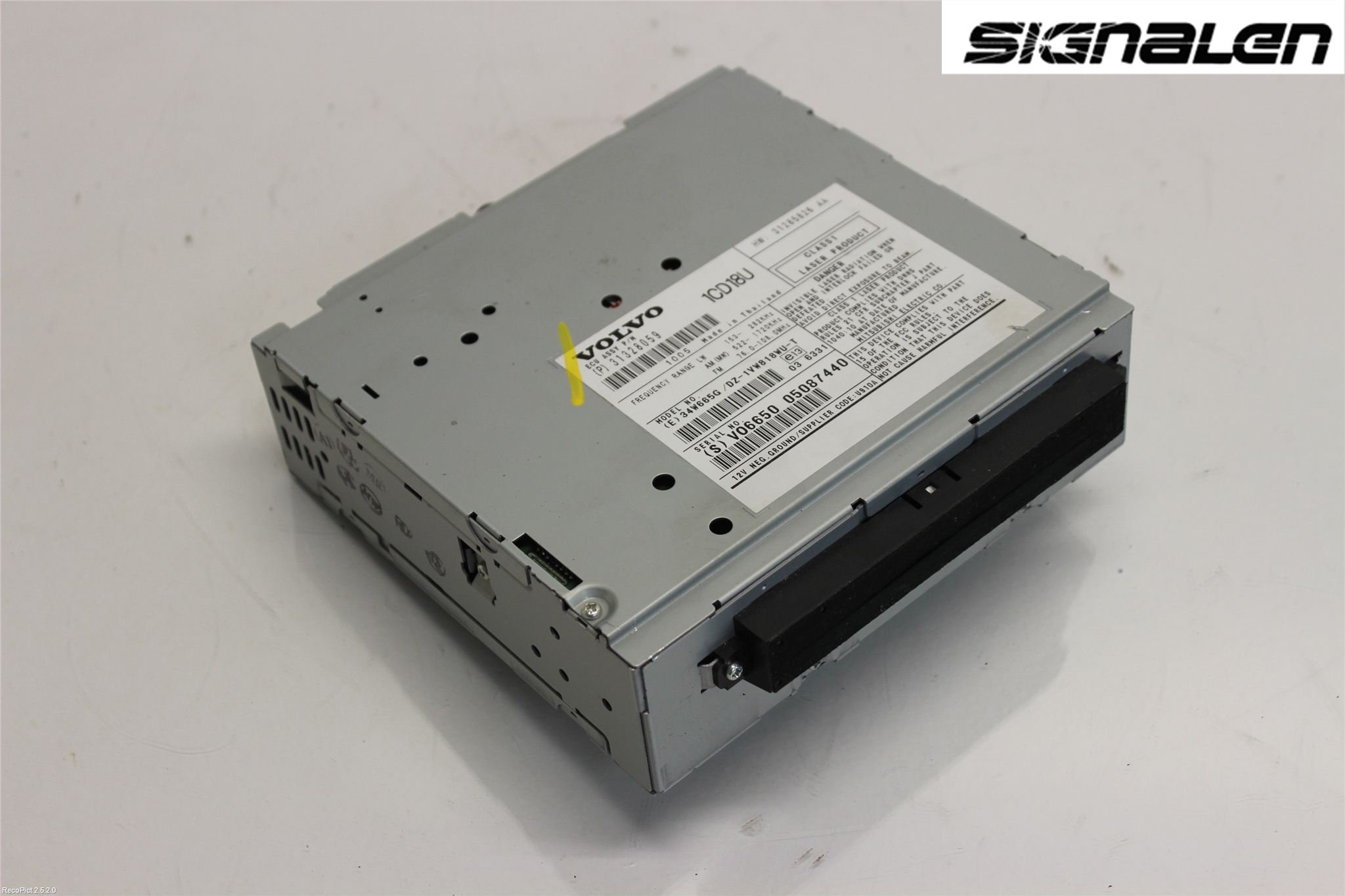 Volvo S40 08-12 Cd Radio - Multimediapanel