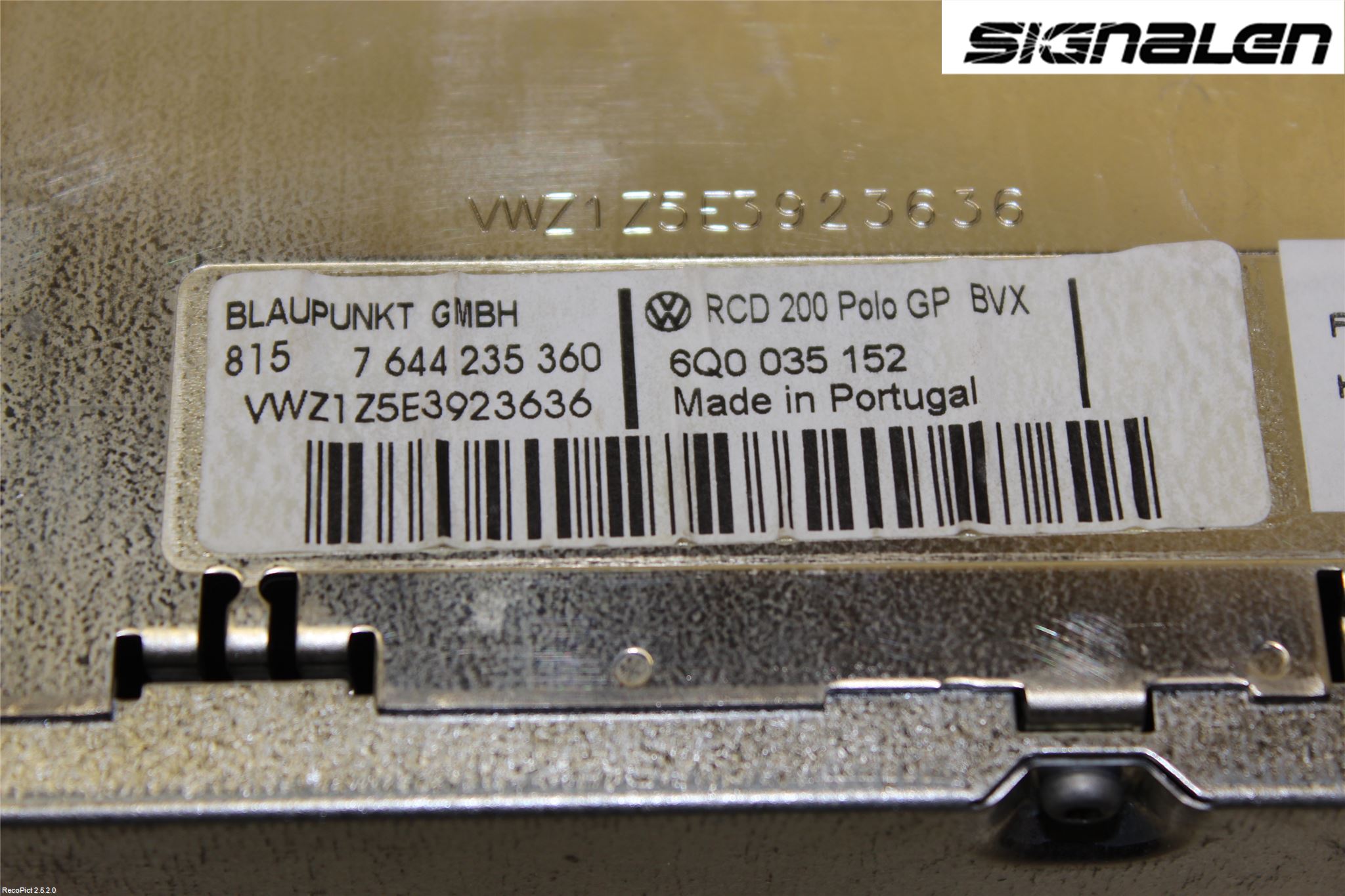 Volkswagen VW POLO 05-09 Radio