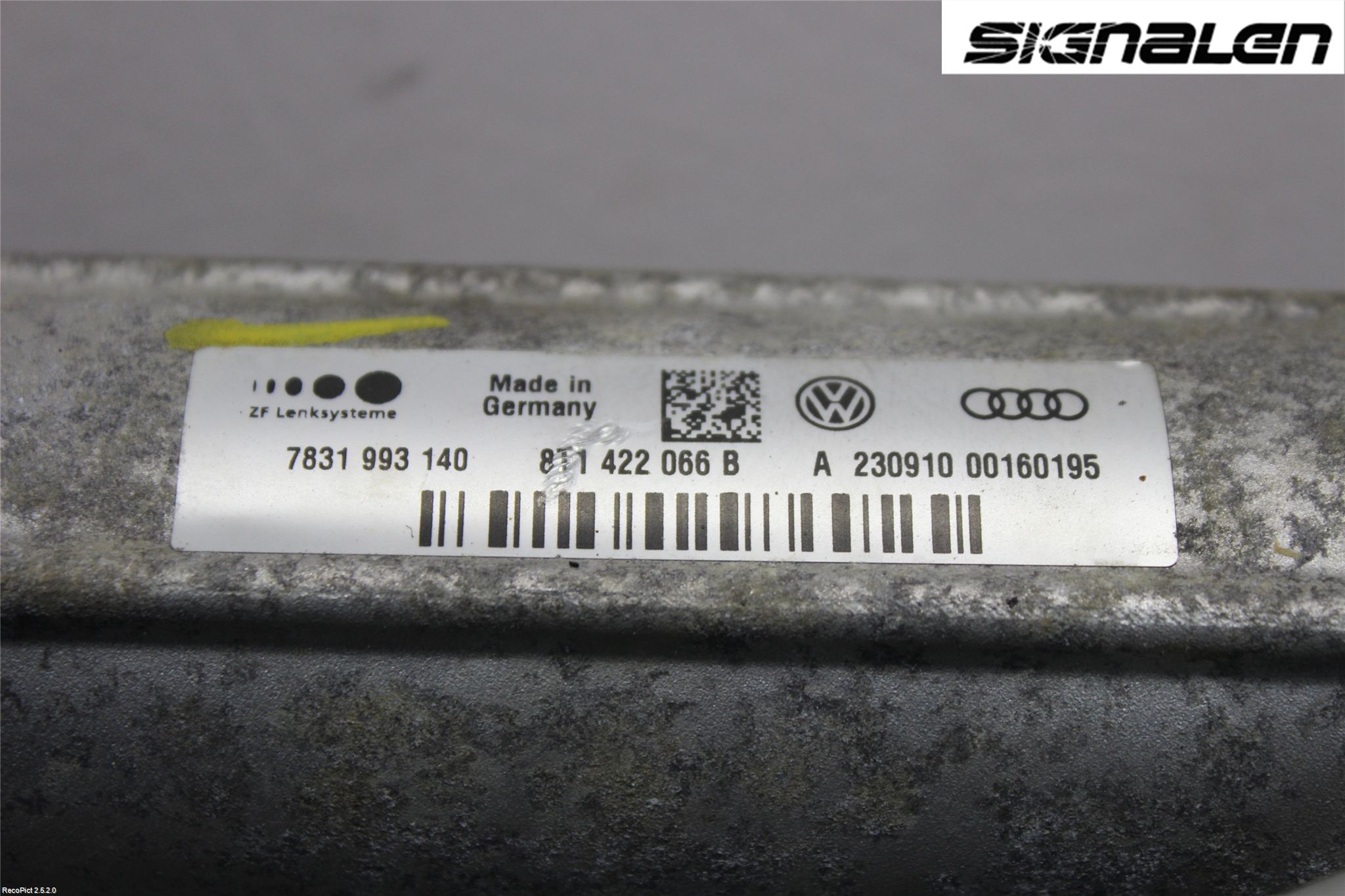 Audi A5 07-16 Styrväxel Servo -Snäcka