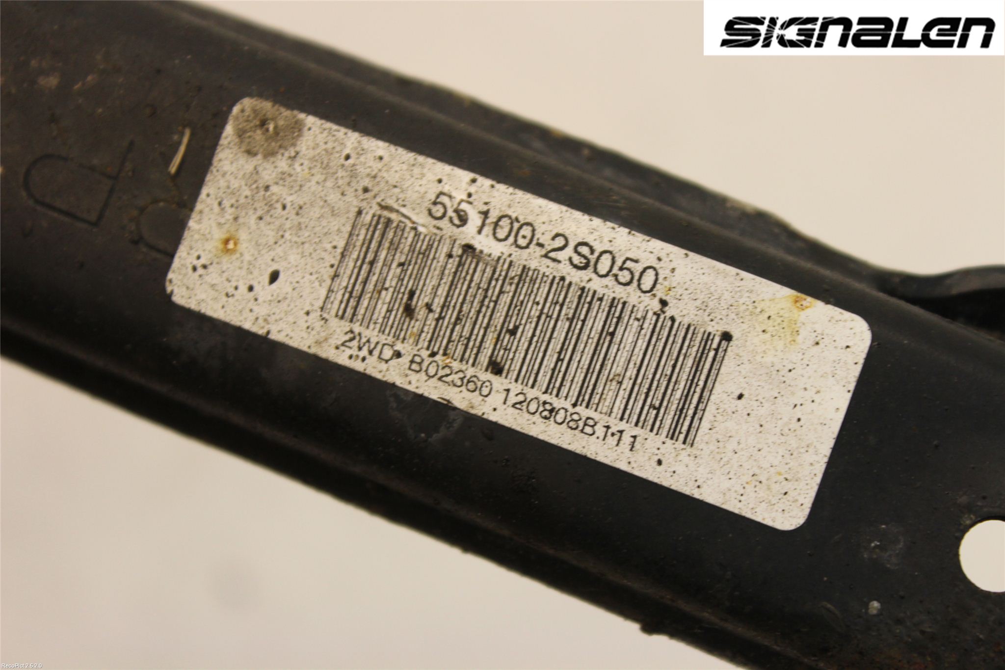 Kia SPORTAGE (SL) 11-15 Bärarm Bak Övre Vänster