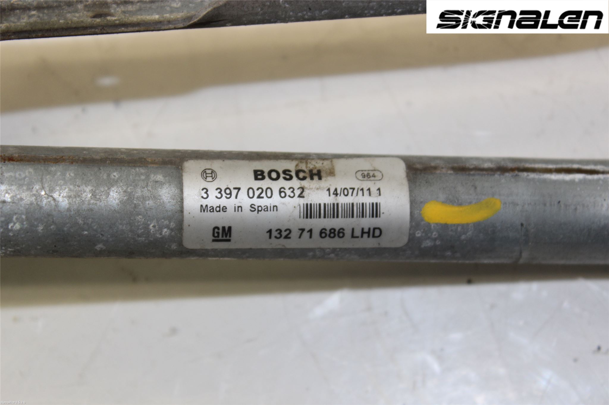 Opel ASTRA H 04-12 Torkarmekanism Vindruta