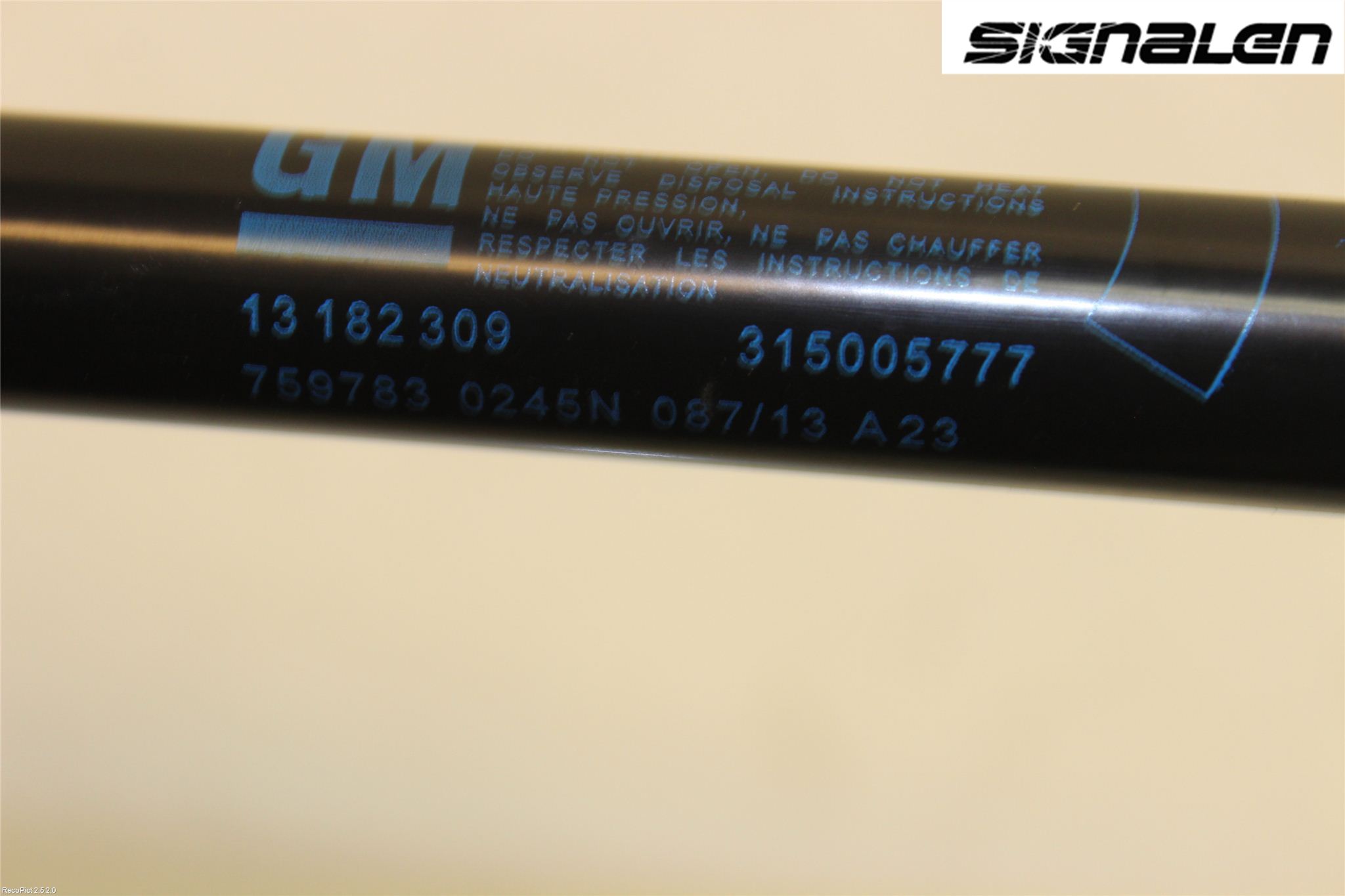 Opel CORSA D 07-14 Gasfjäder Baklucka