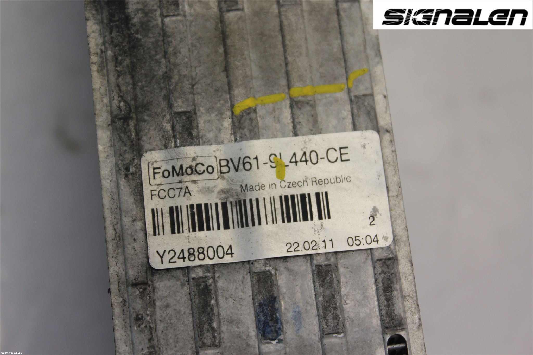 Ford FOCUS 11-14 Laddluft-Intercooler Kyl