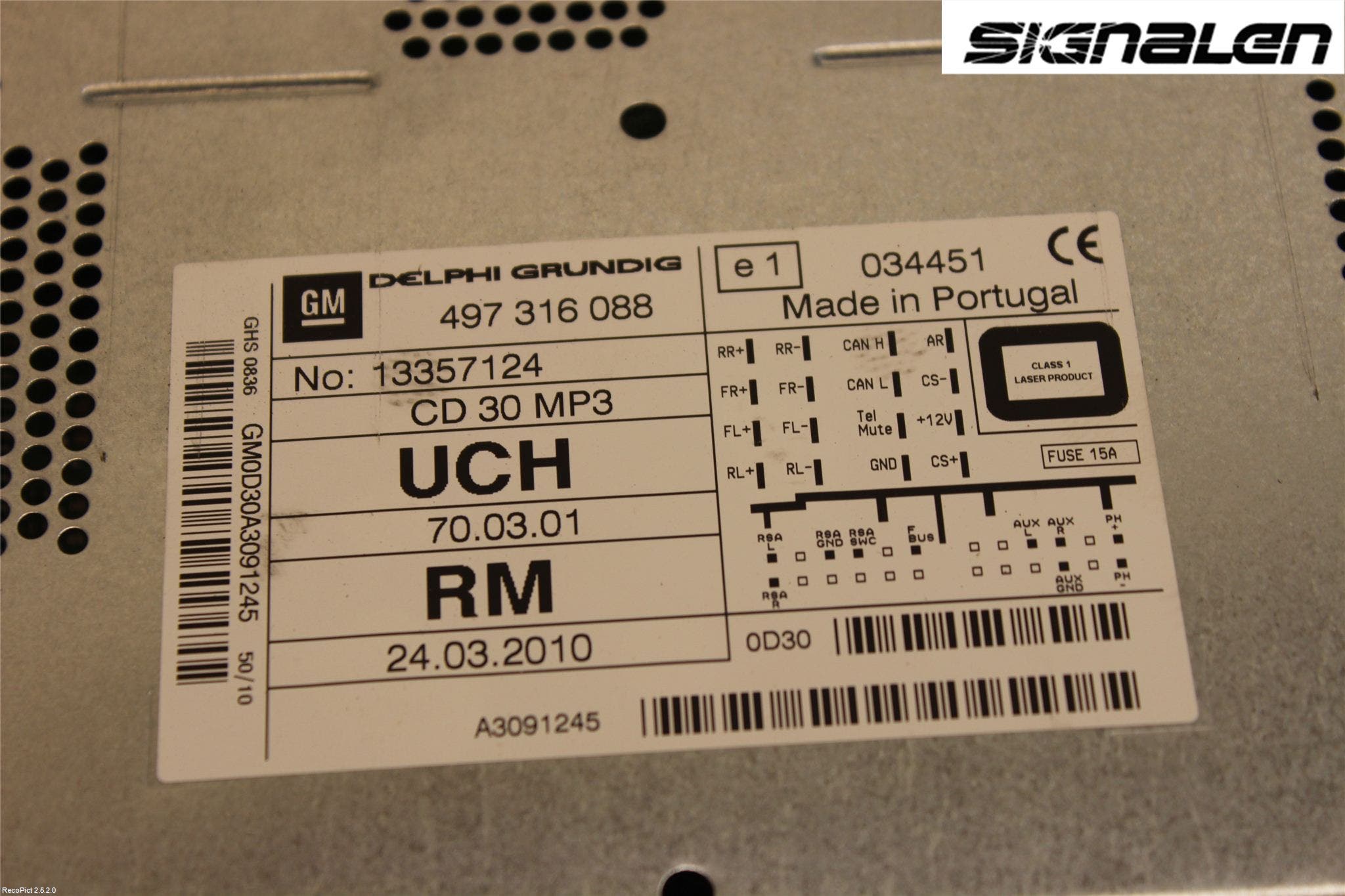 Opel CORSA D 07-14 Radio