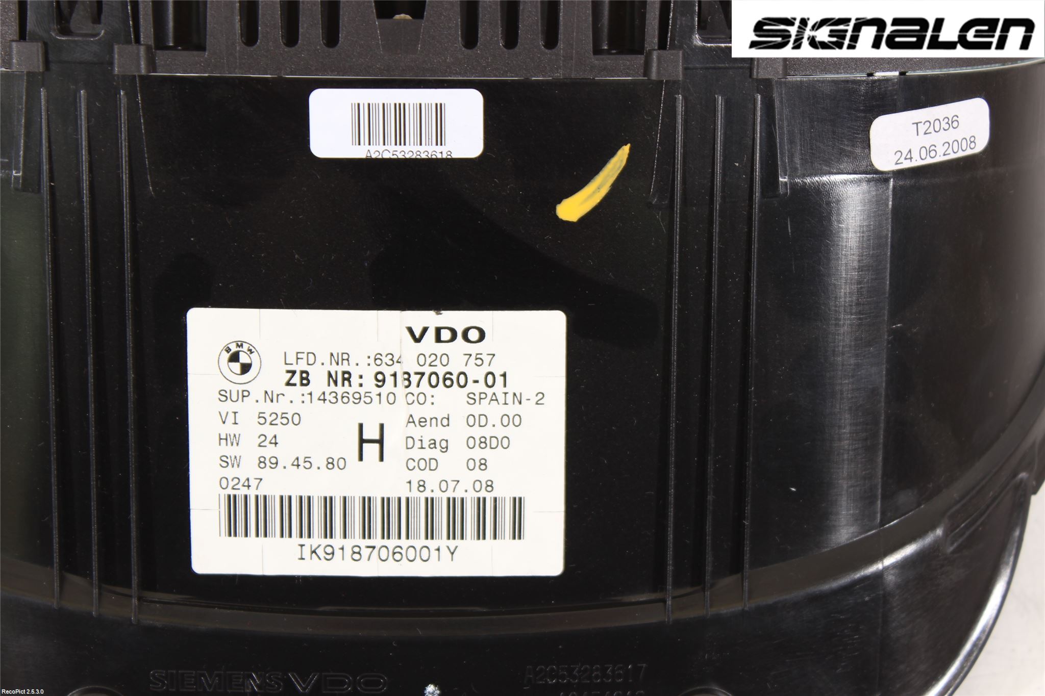 BMW 3 E90/91 SED/TOU 05-12 Instrument Komb