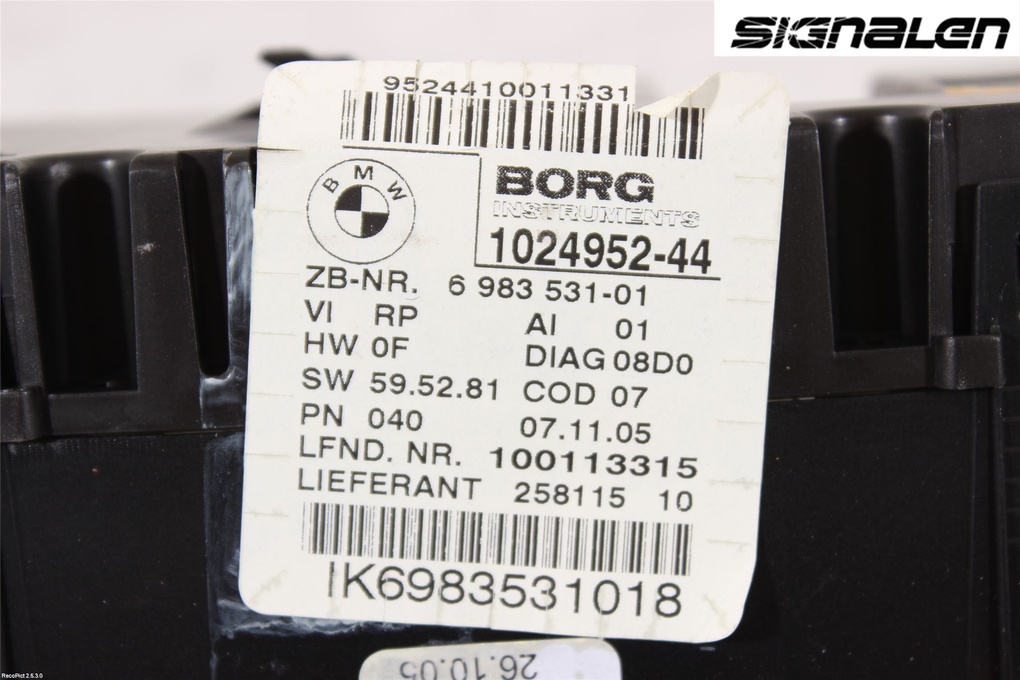 BMW 1 E87/81 5D/3D 03-11 Instrument Komb