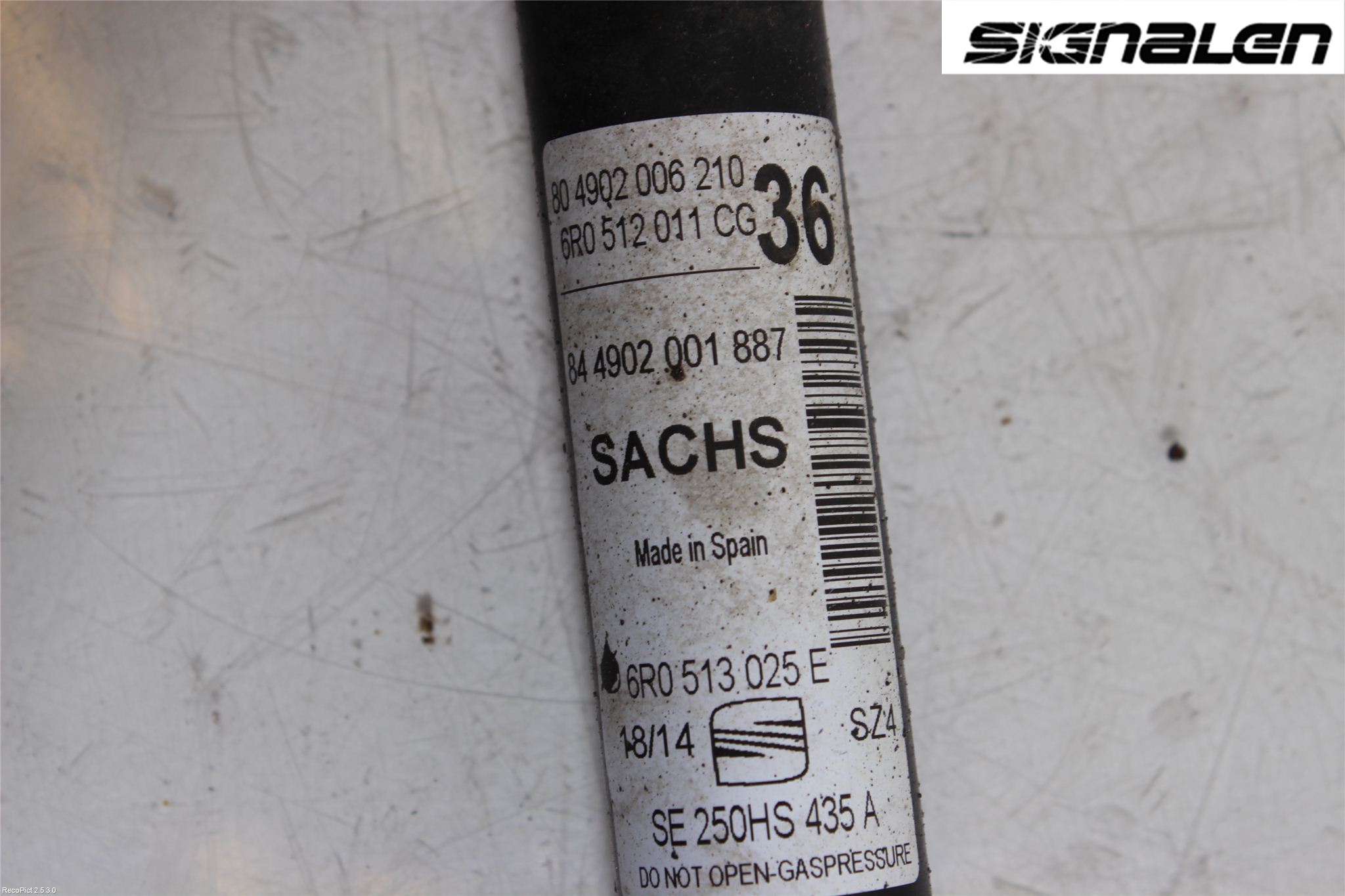 Seat IBIZA IV 08-16 Stötdämpare Bak