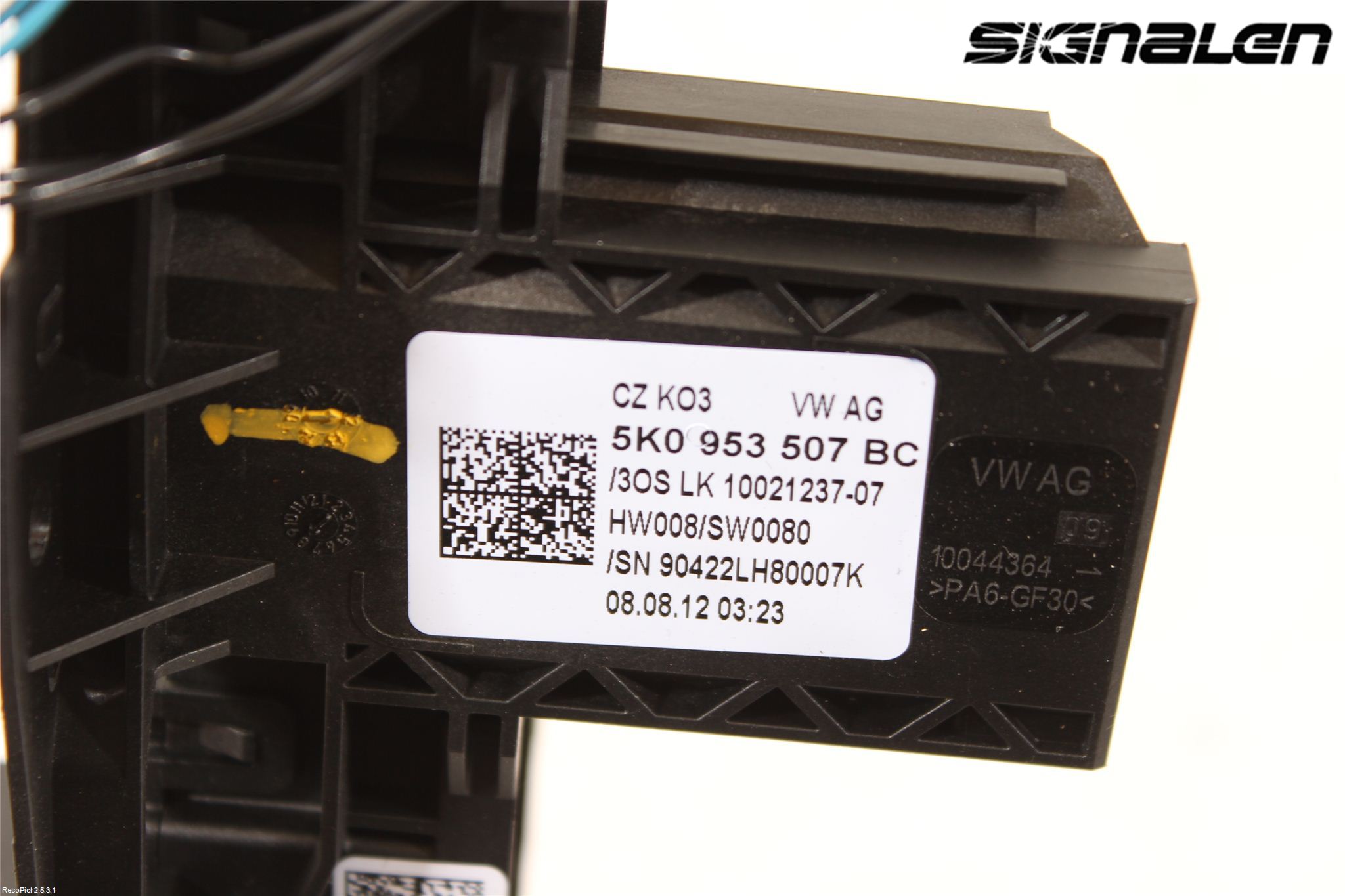 Volkswagen VW GOLF VI 09-13 Spakcentral