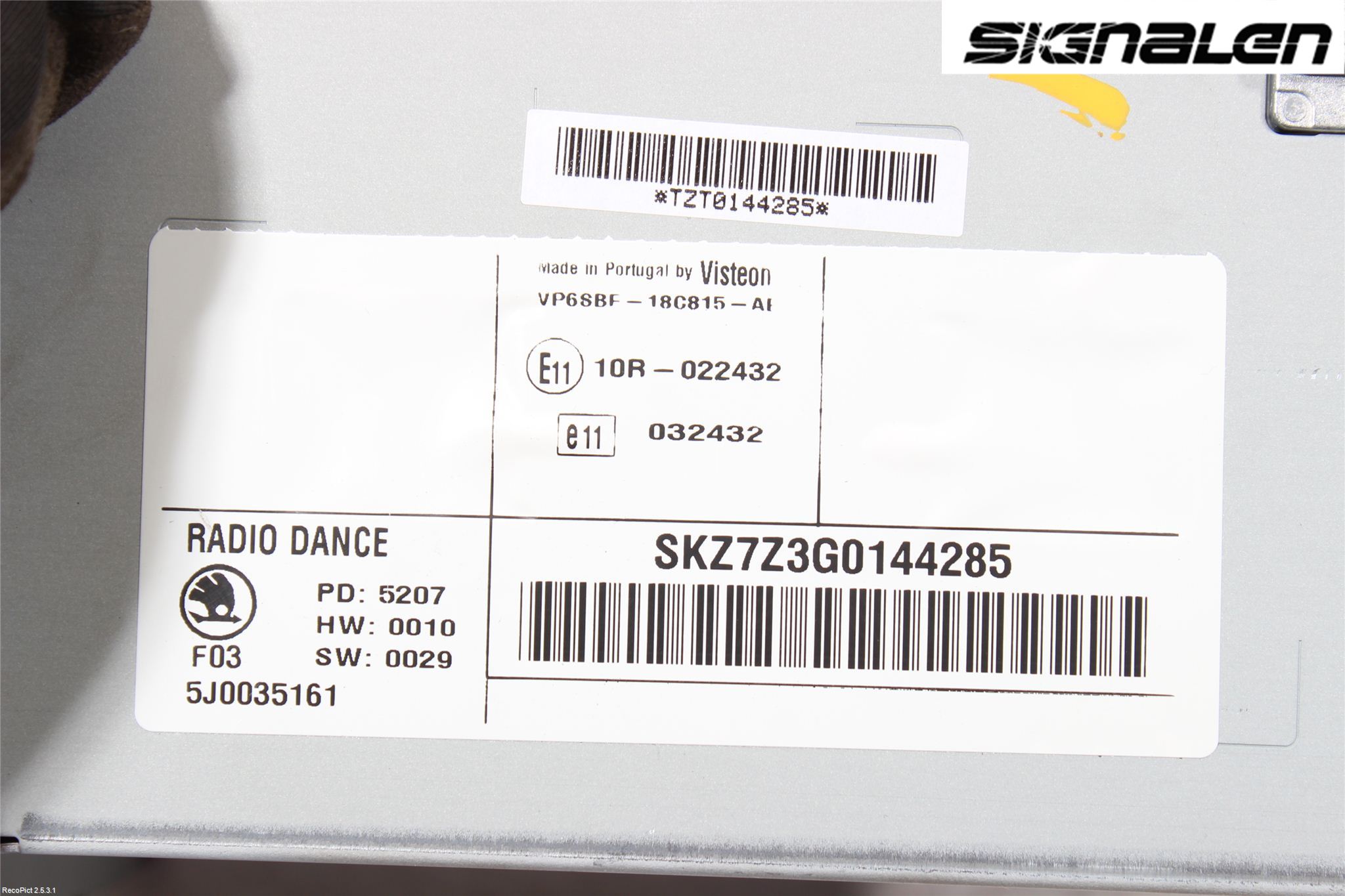 Skoda FABIA 07-14 Radio