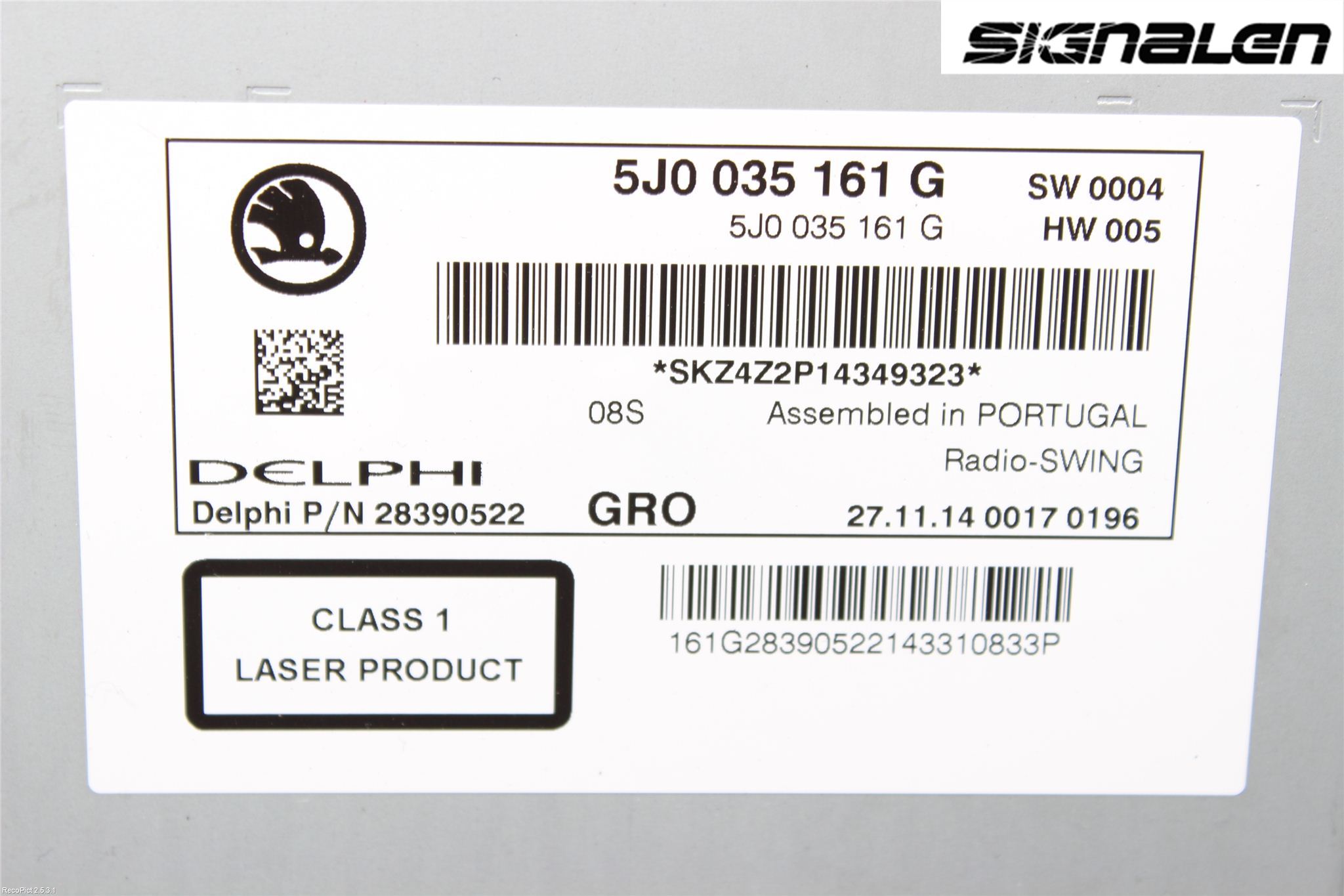 Skoda FABIA 07-14 Radio