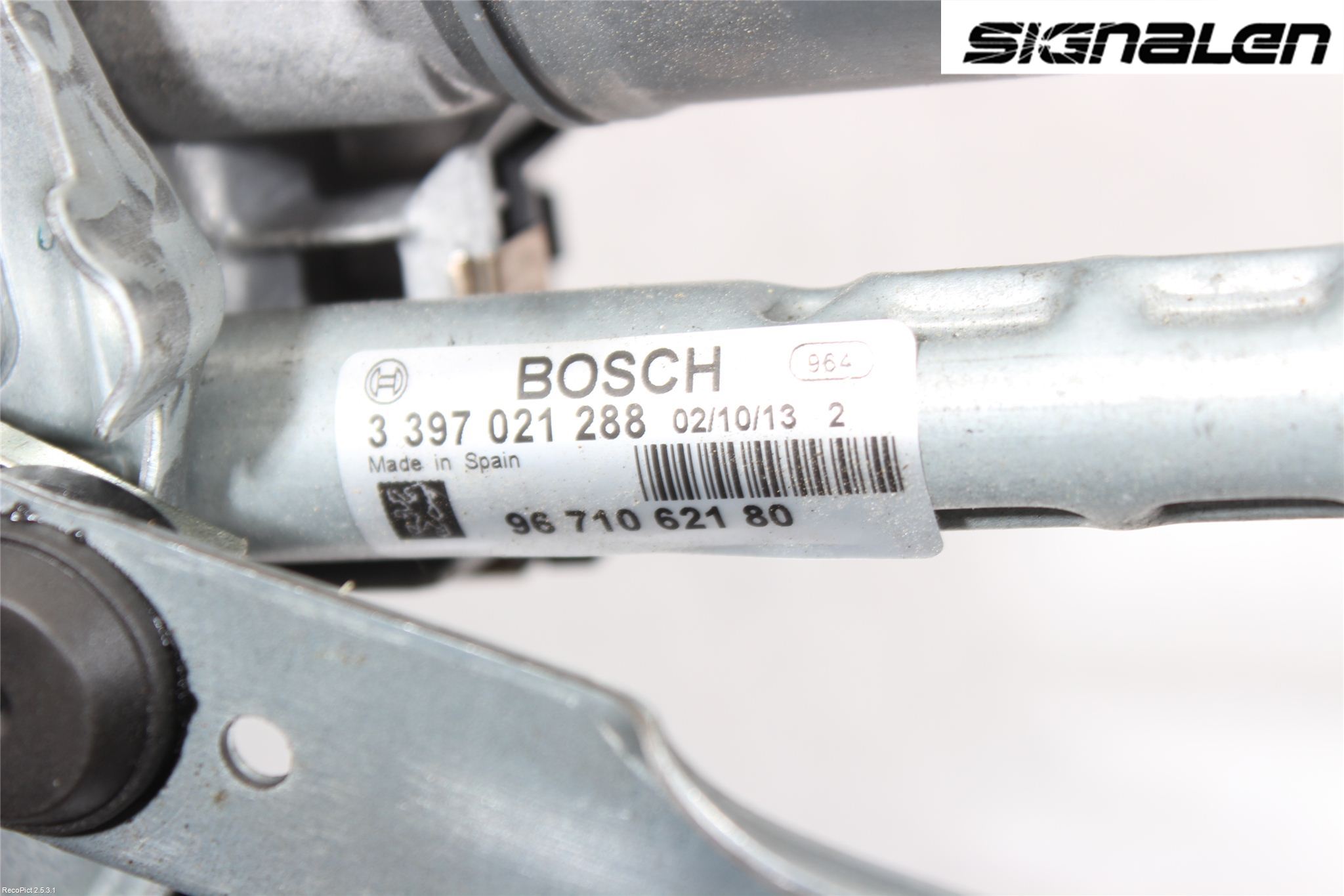 Peugeot 3008 09-16 Torkarmotor Vindruta