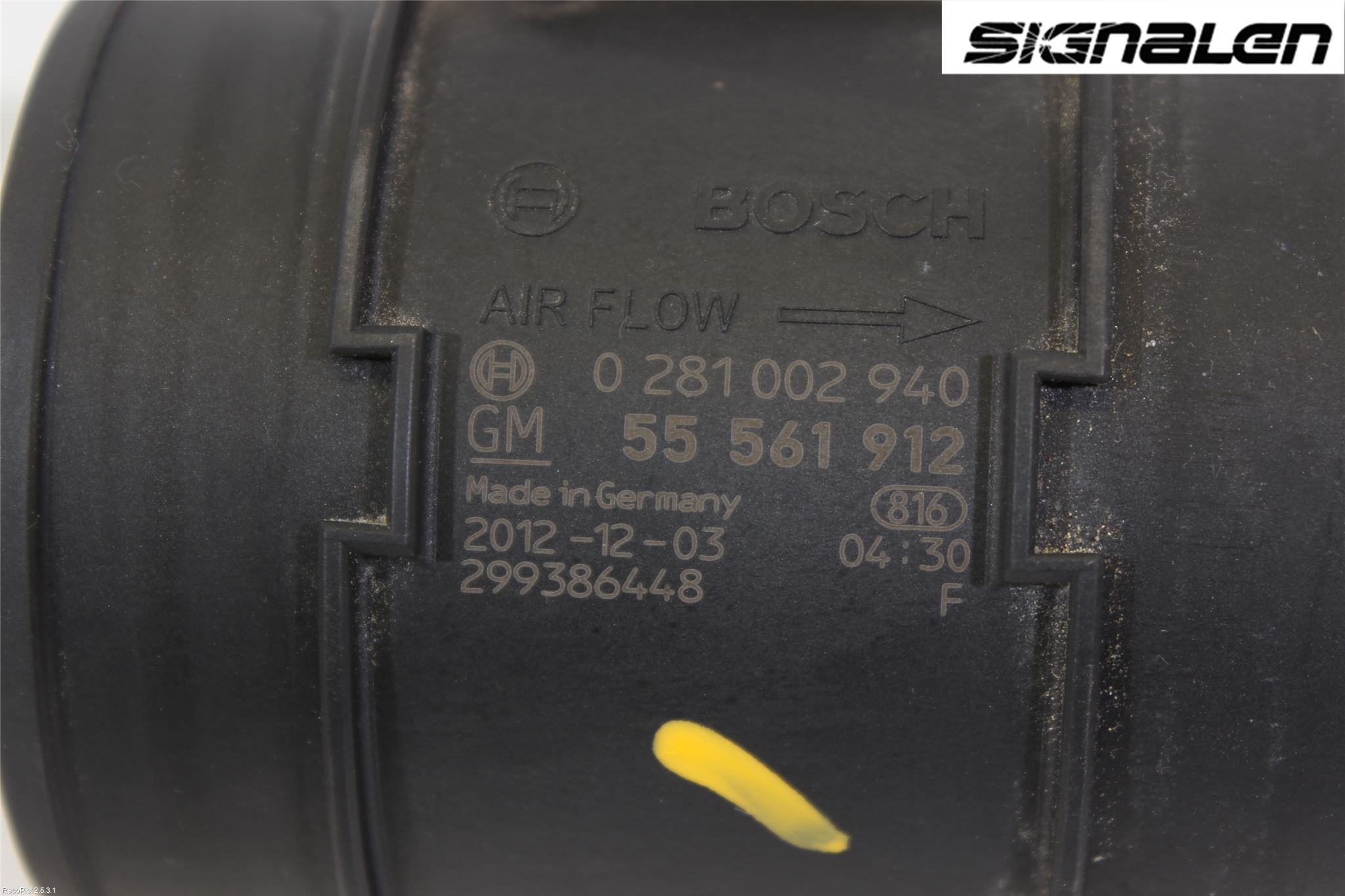 GM CHEVROLET CRUZE Injluftmassamätare