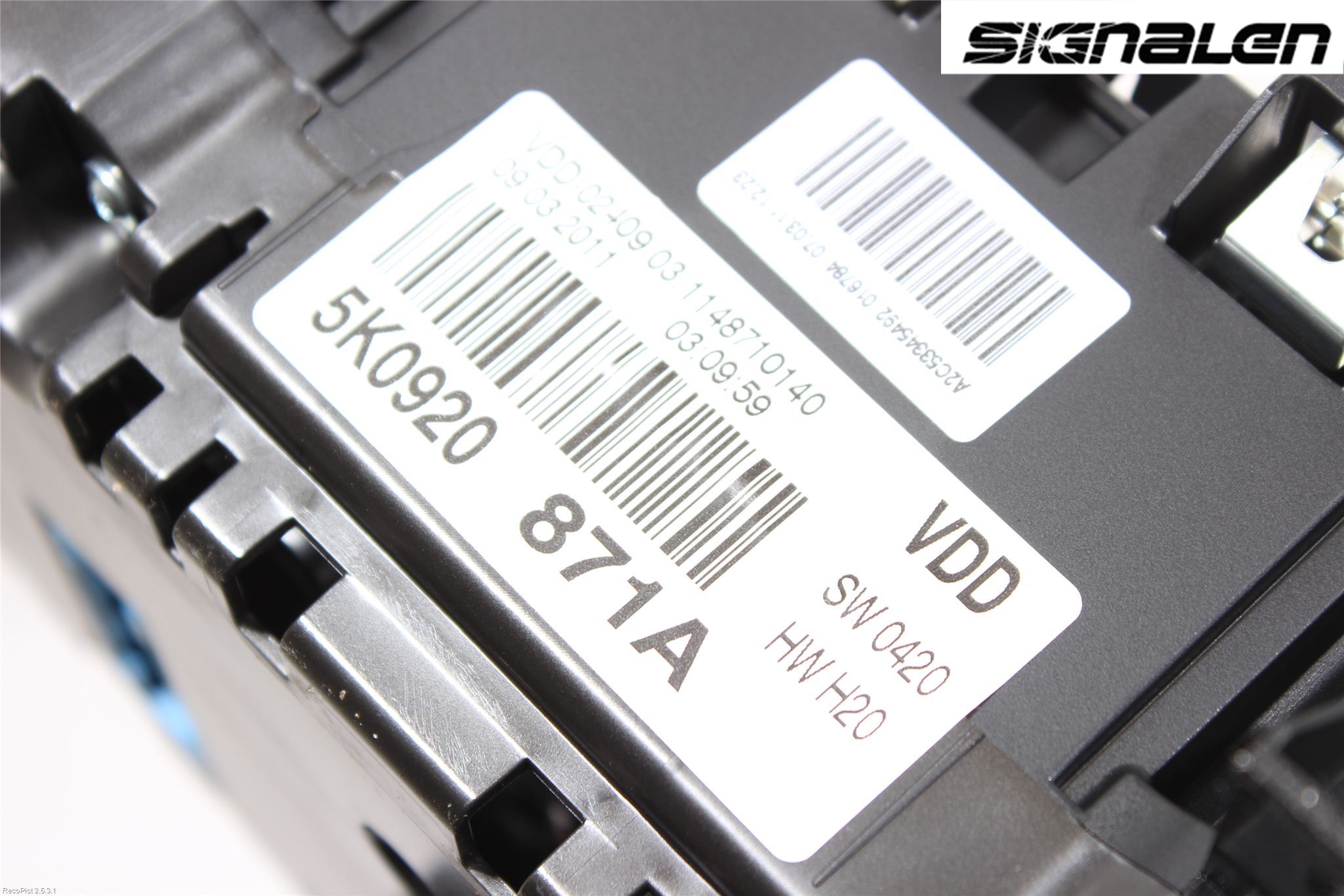 Volkswagen VW GOLF VI 09-13 Instrument Komb