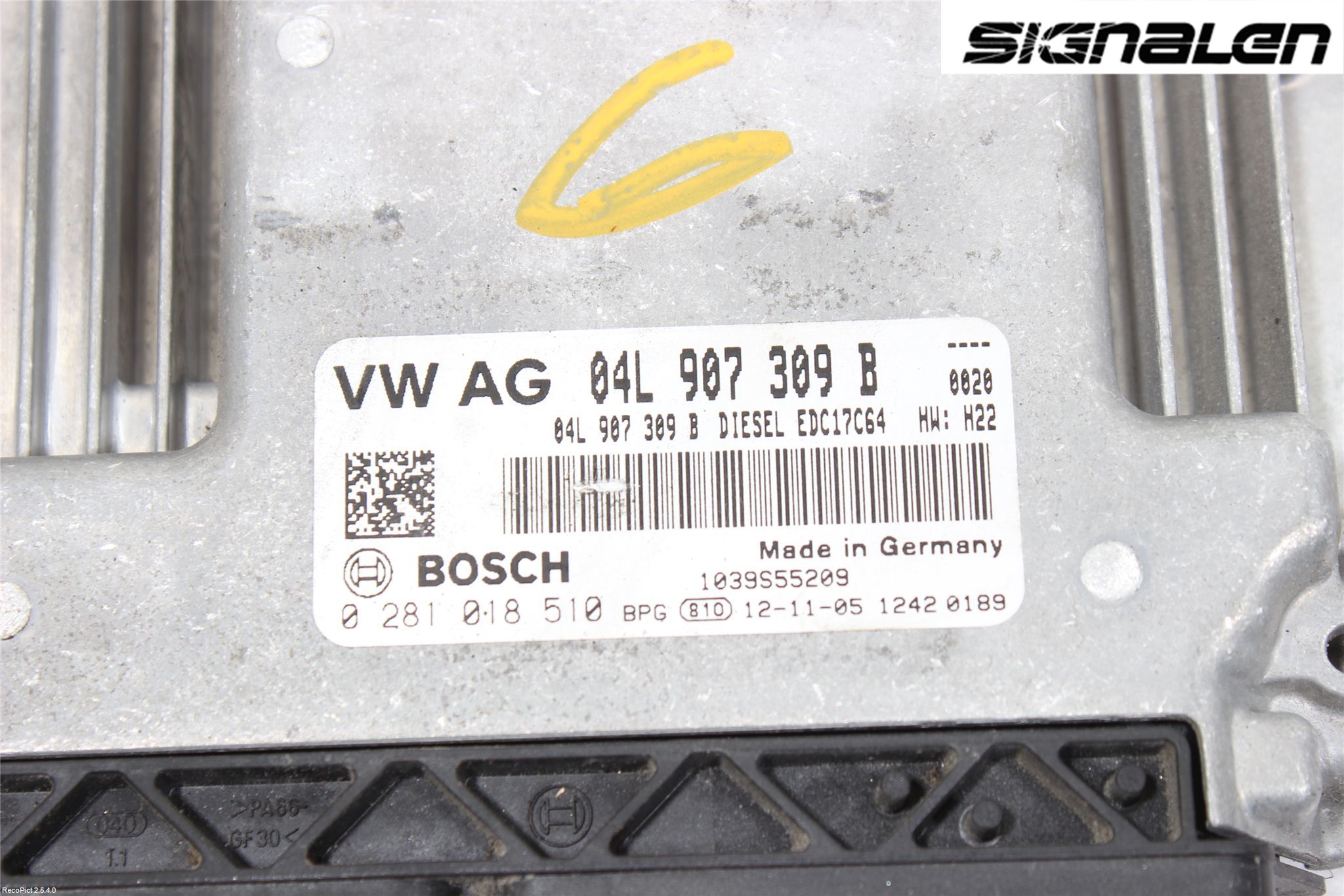 Volkswagen VW GOLF / E-GOLF VII 13-20 Styrenhet Insprut Bensin
