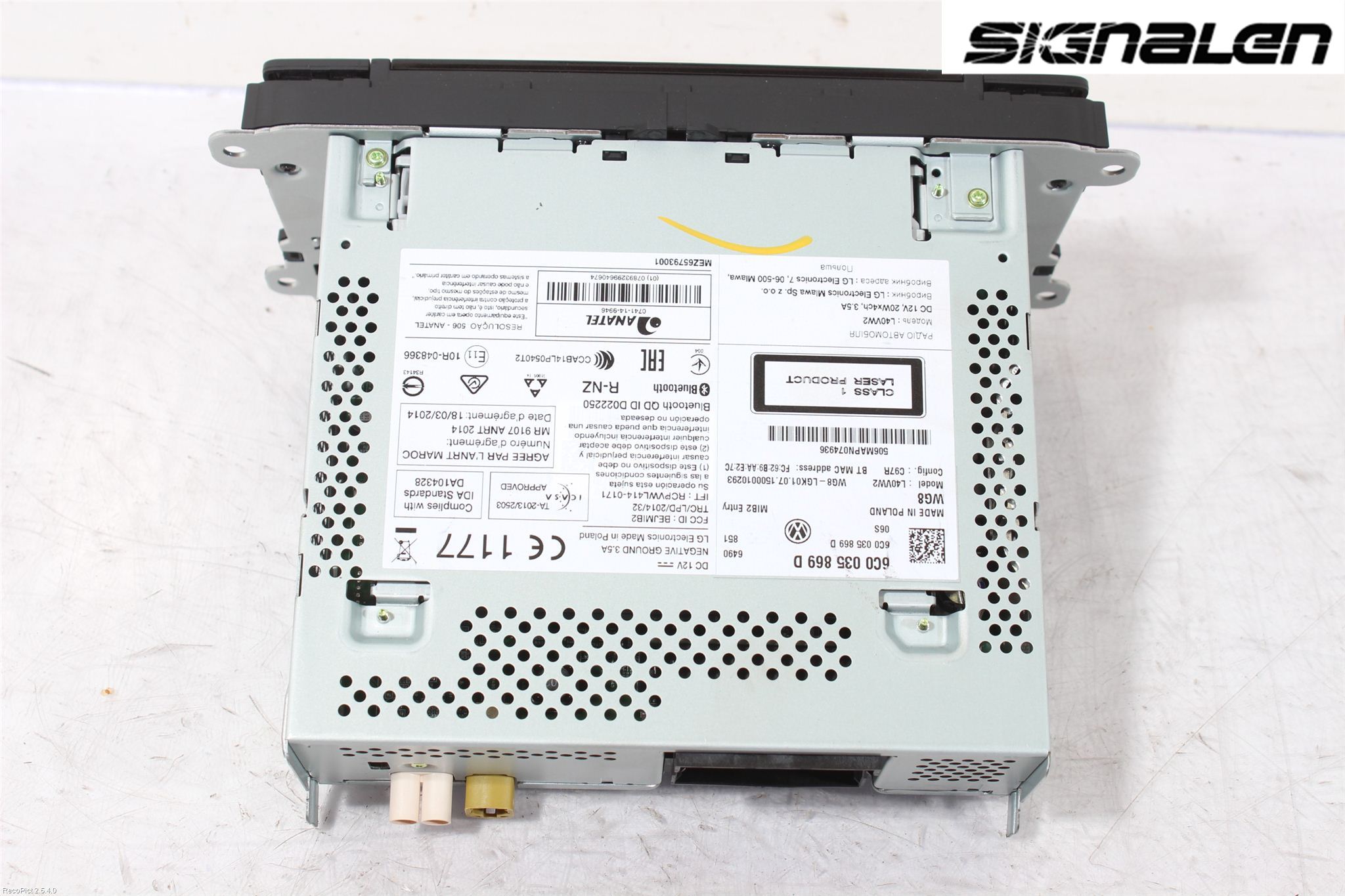 Volkswagen VW POLO 10-17 Radio