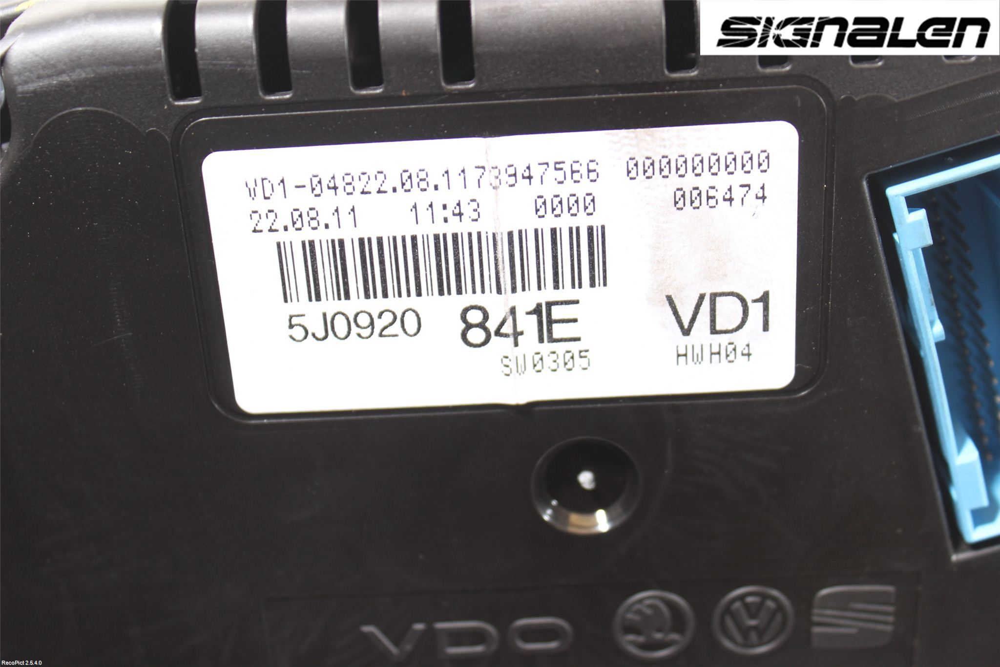 Skoda FABIA 07-14 Instrument Komb