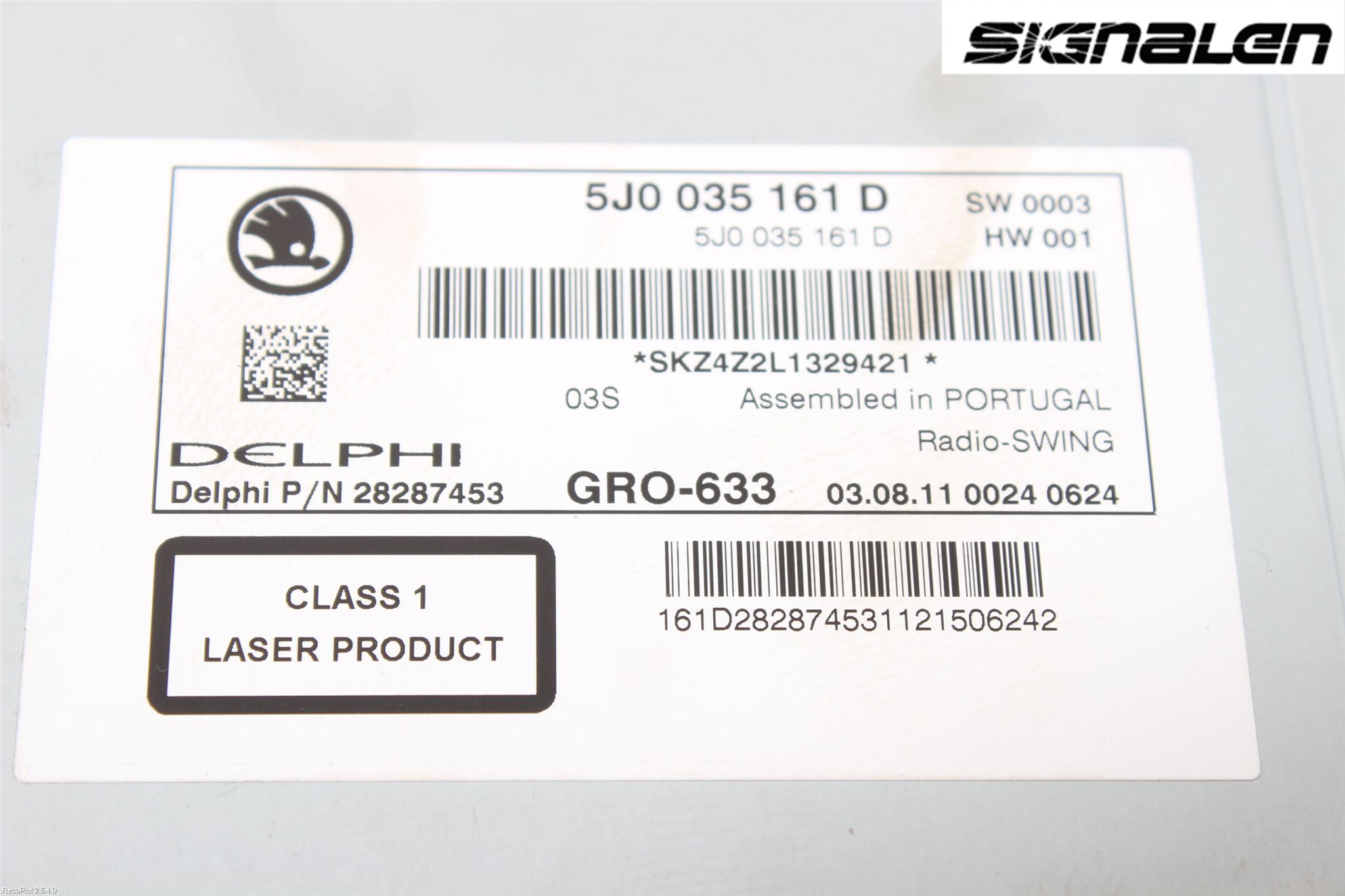 Skoda FABIA 07-14 Radio