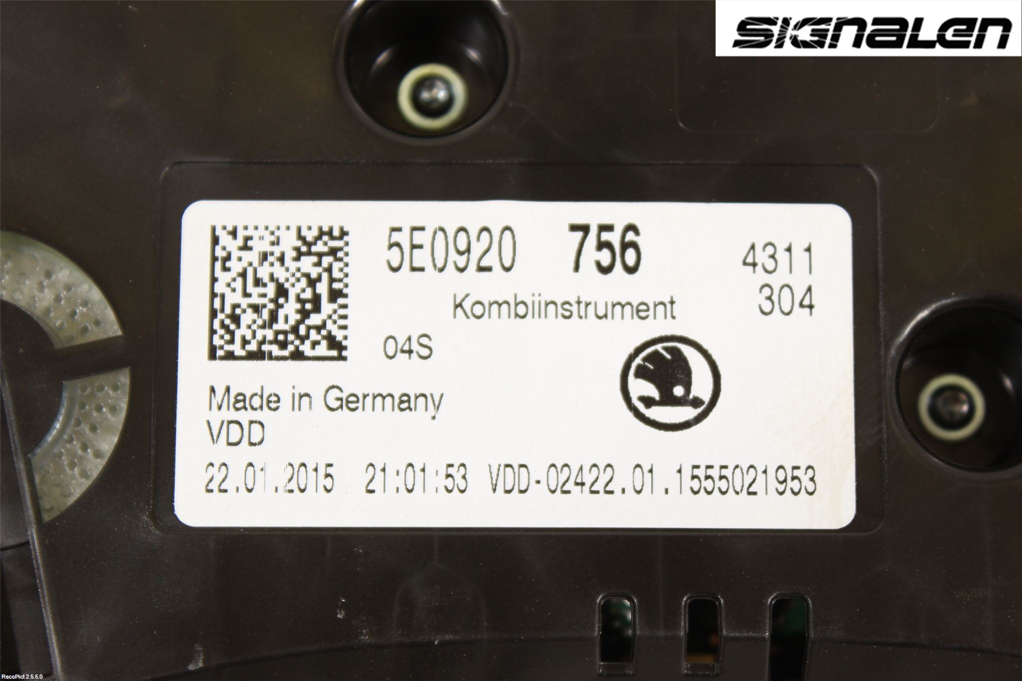 Skoda OCTAVIA (5E) 13-20 Instrument Komb