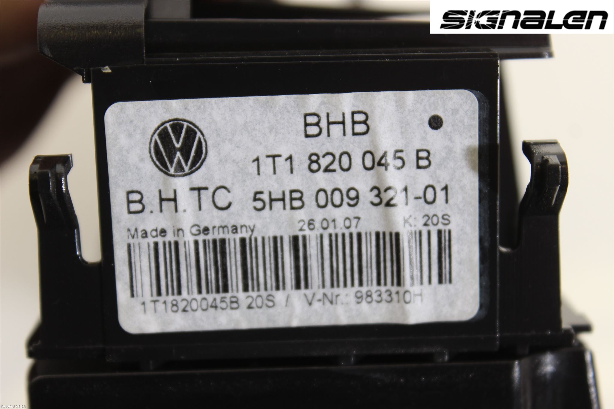 Volkswagen VW TOURAN 03-10 Ac Styrenhet Ac Manöveren