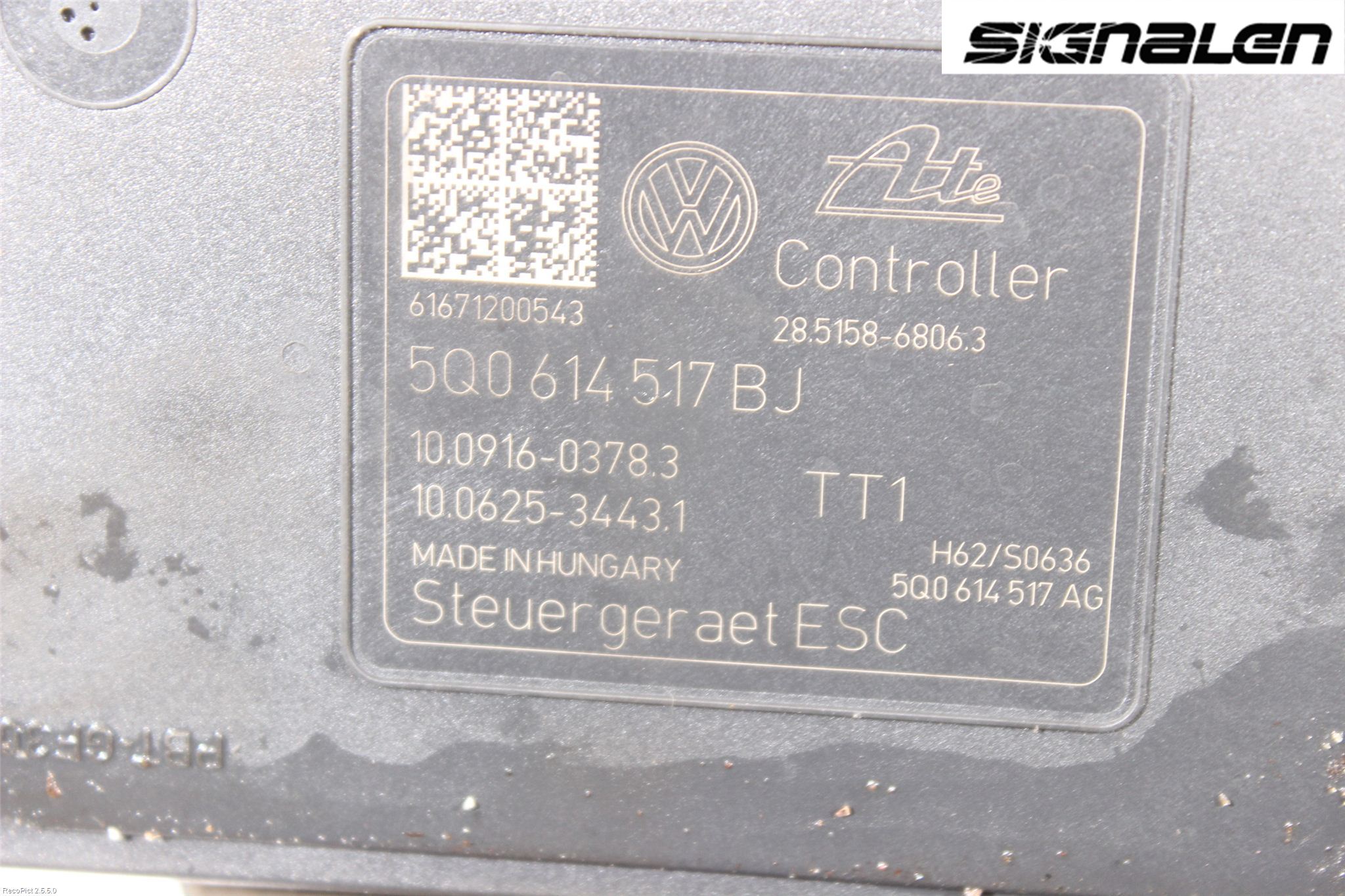 Volkswagen VW GOLF SPORTSVAN 15-20 Abs Hydraulaggregat