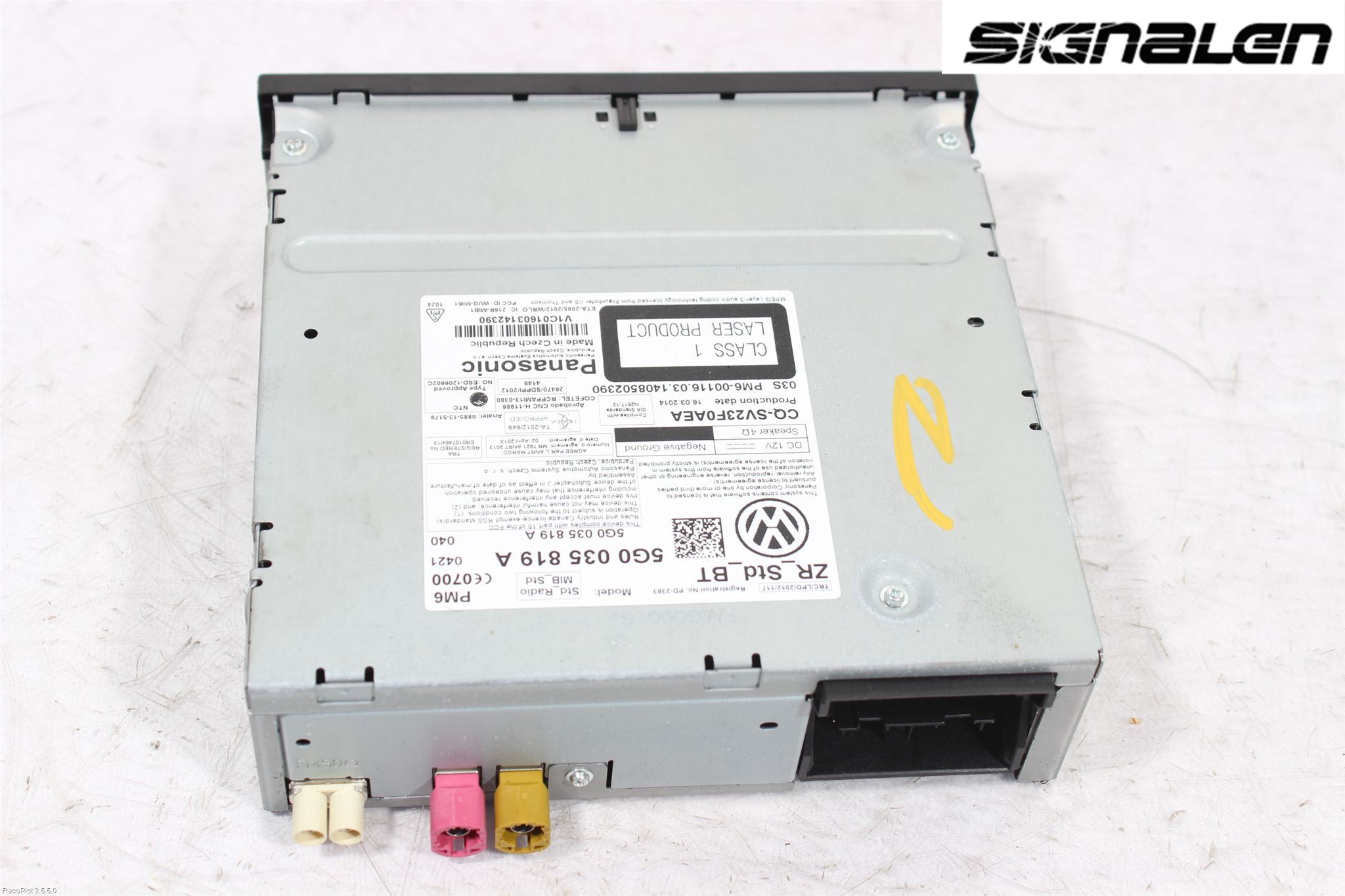 Volkswagen VW GOLF / E-GOLF VII 13-20 Radio