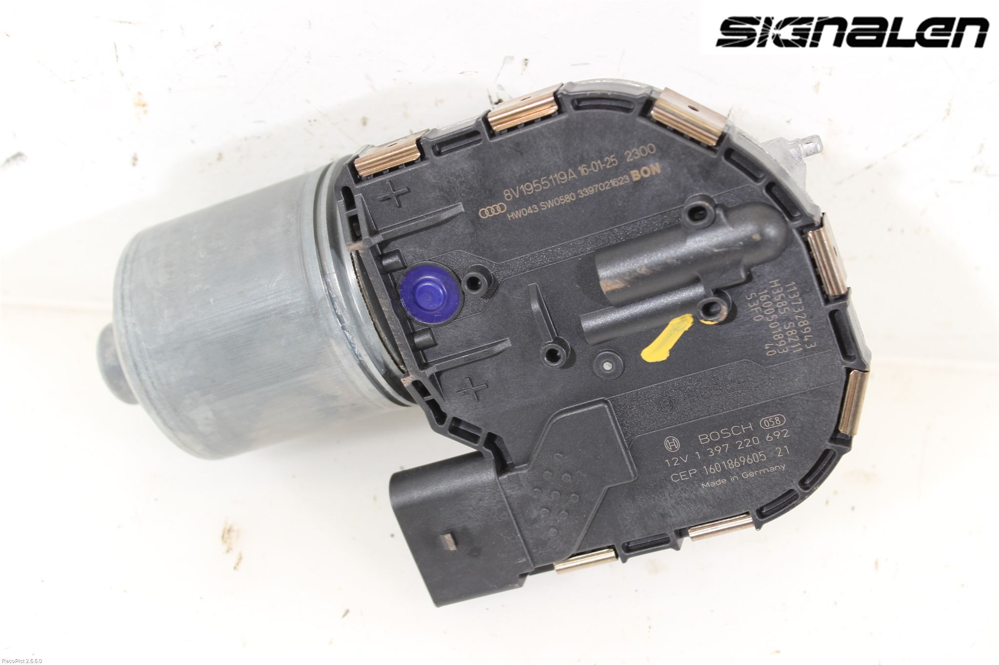 Audi A3/S3 8V 13-20 Torkarmotor Vindruta