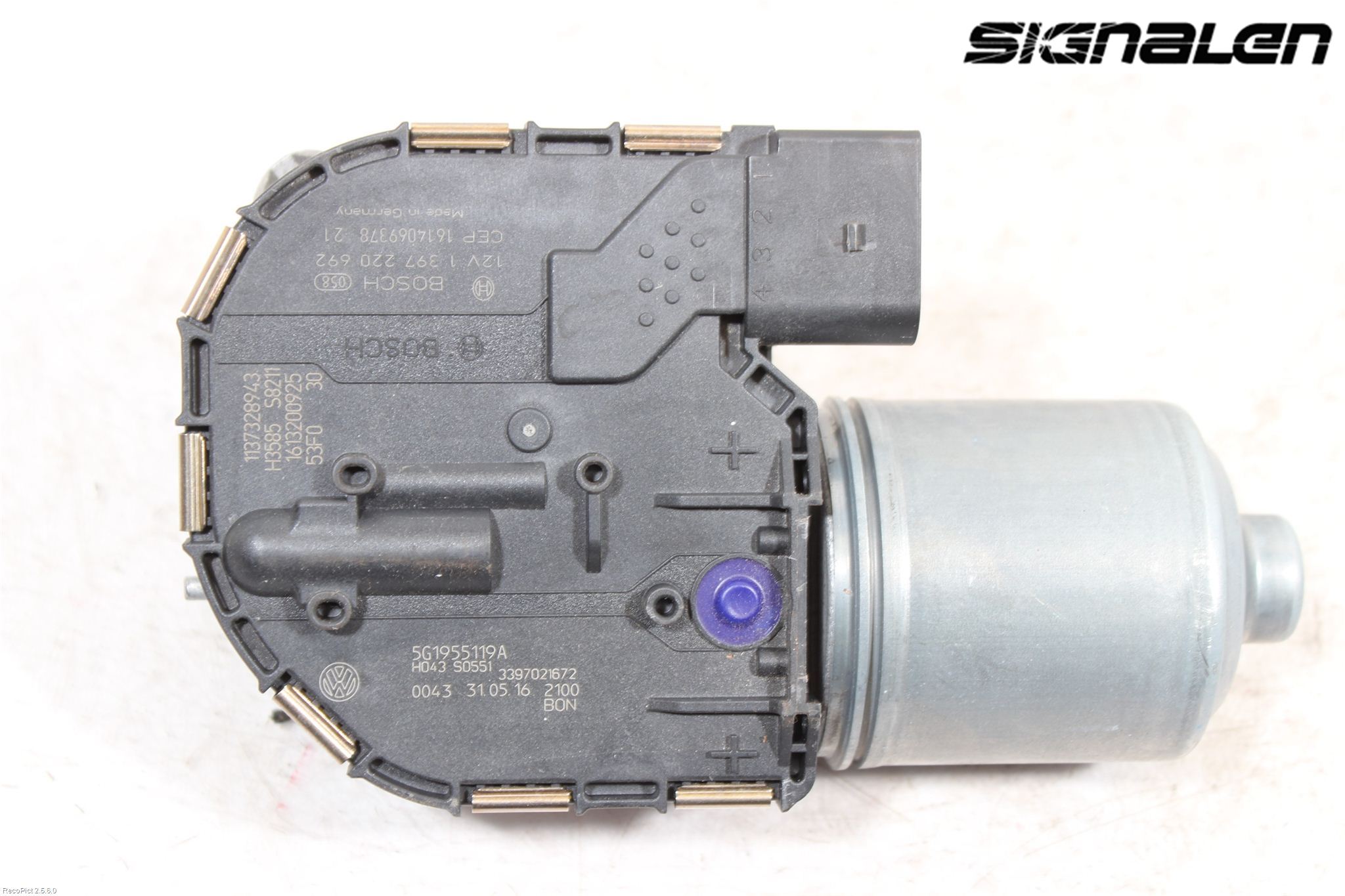 Volkswagen VW GOLF / E-GOLF VII 13-20 Torkarmotor Vindruta